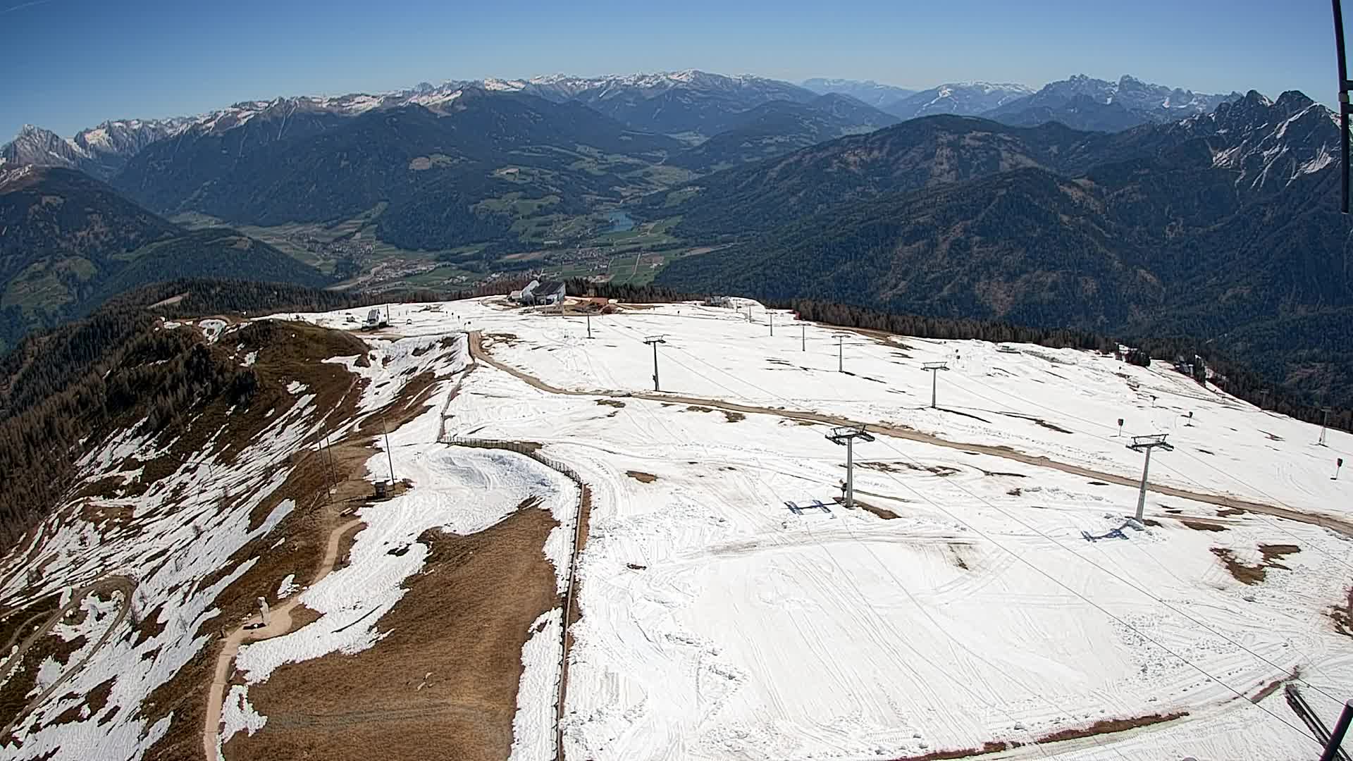 Kronplatz-Gipfel | Blick nach Olang – Valdaora