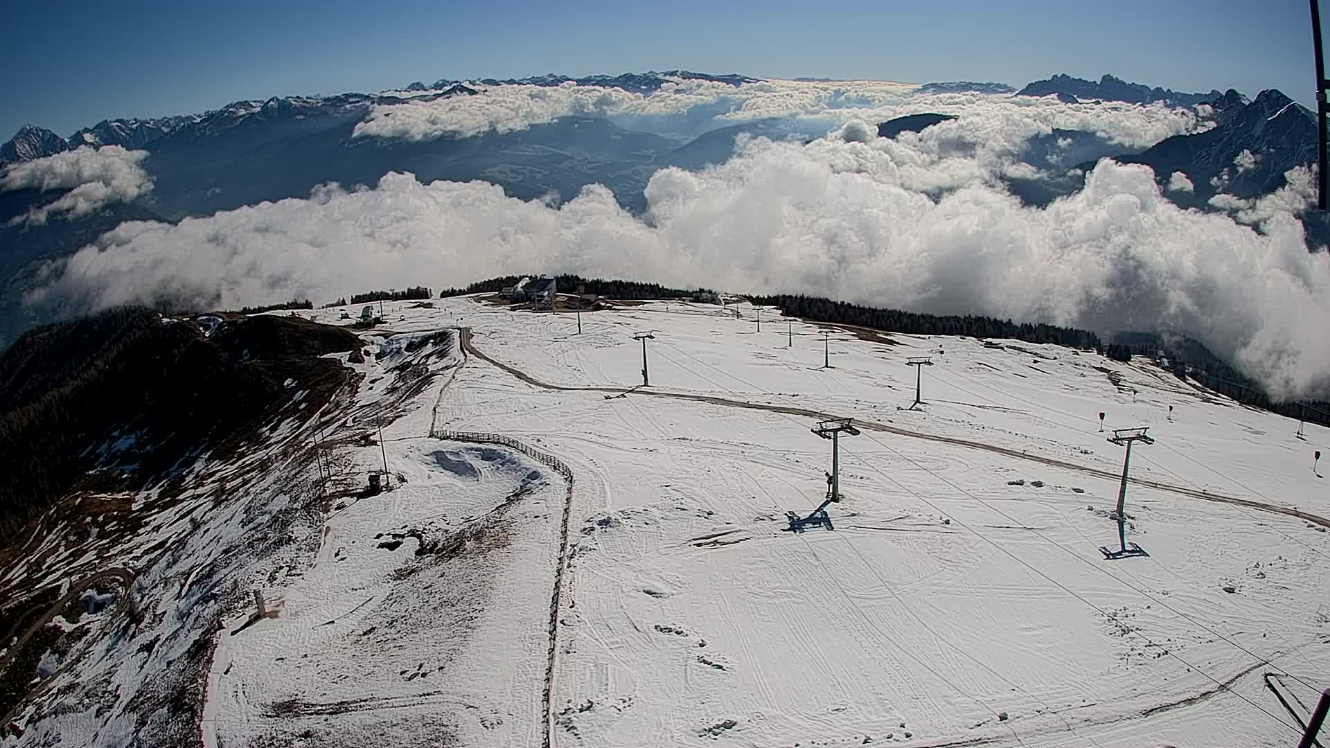 Kronplatz-Gipfel | Blick nach Olang – Valdaora