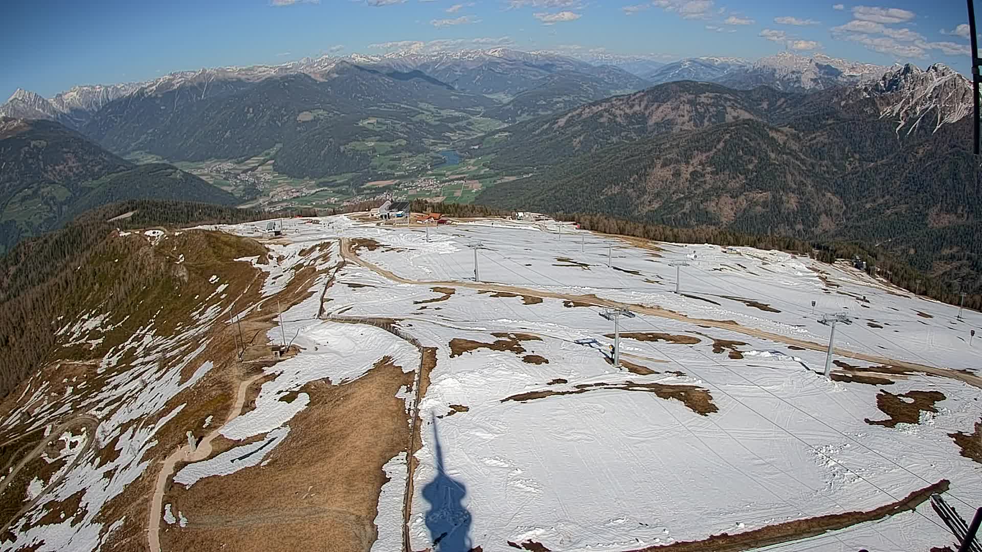 Kronplatz-Gipfel | Blick nach Olang – Valdaora