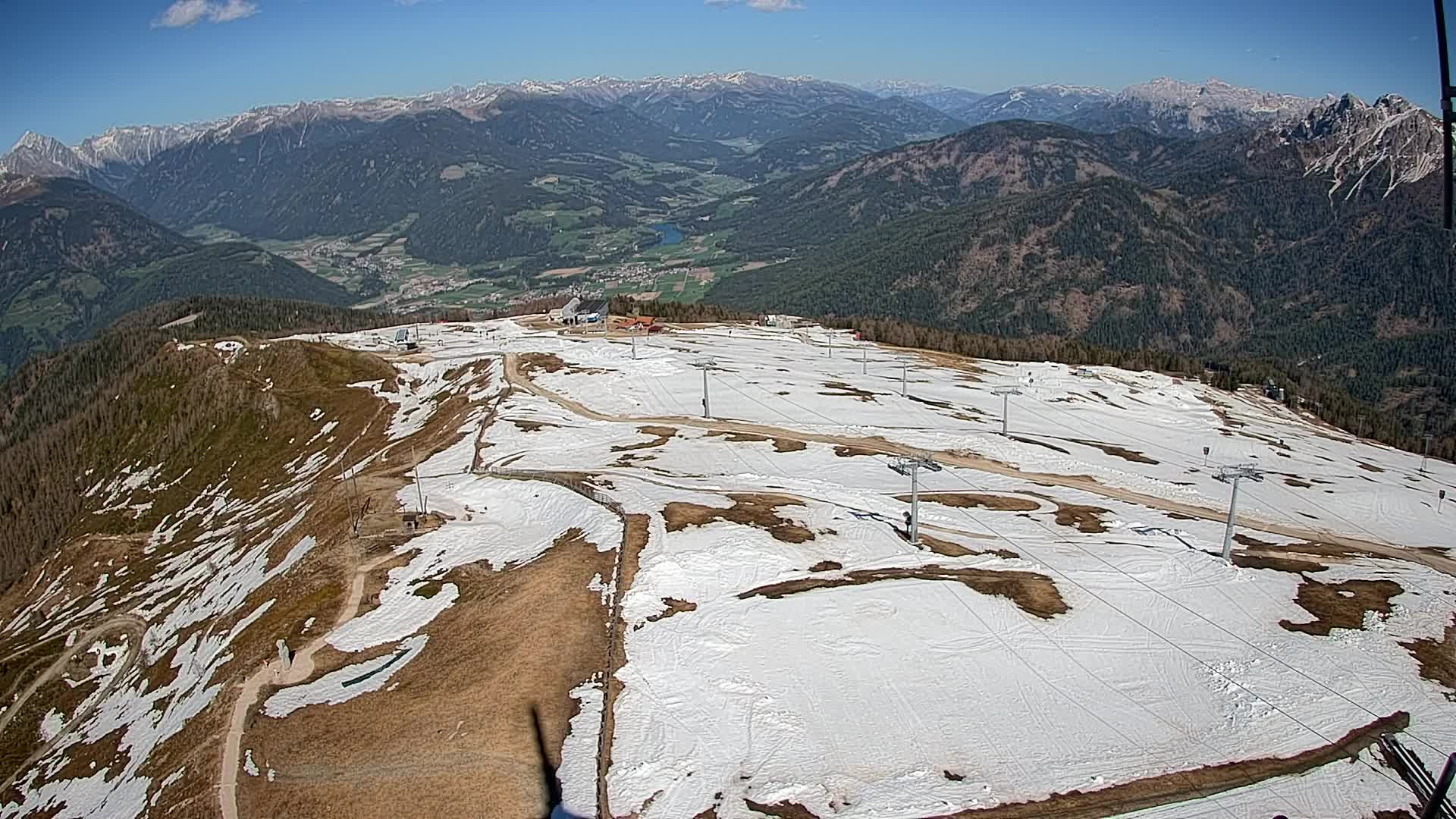 Kronplatz-Gipfel | Blick nach Olang – Valdaora