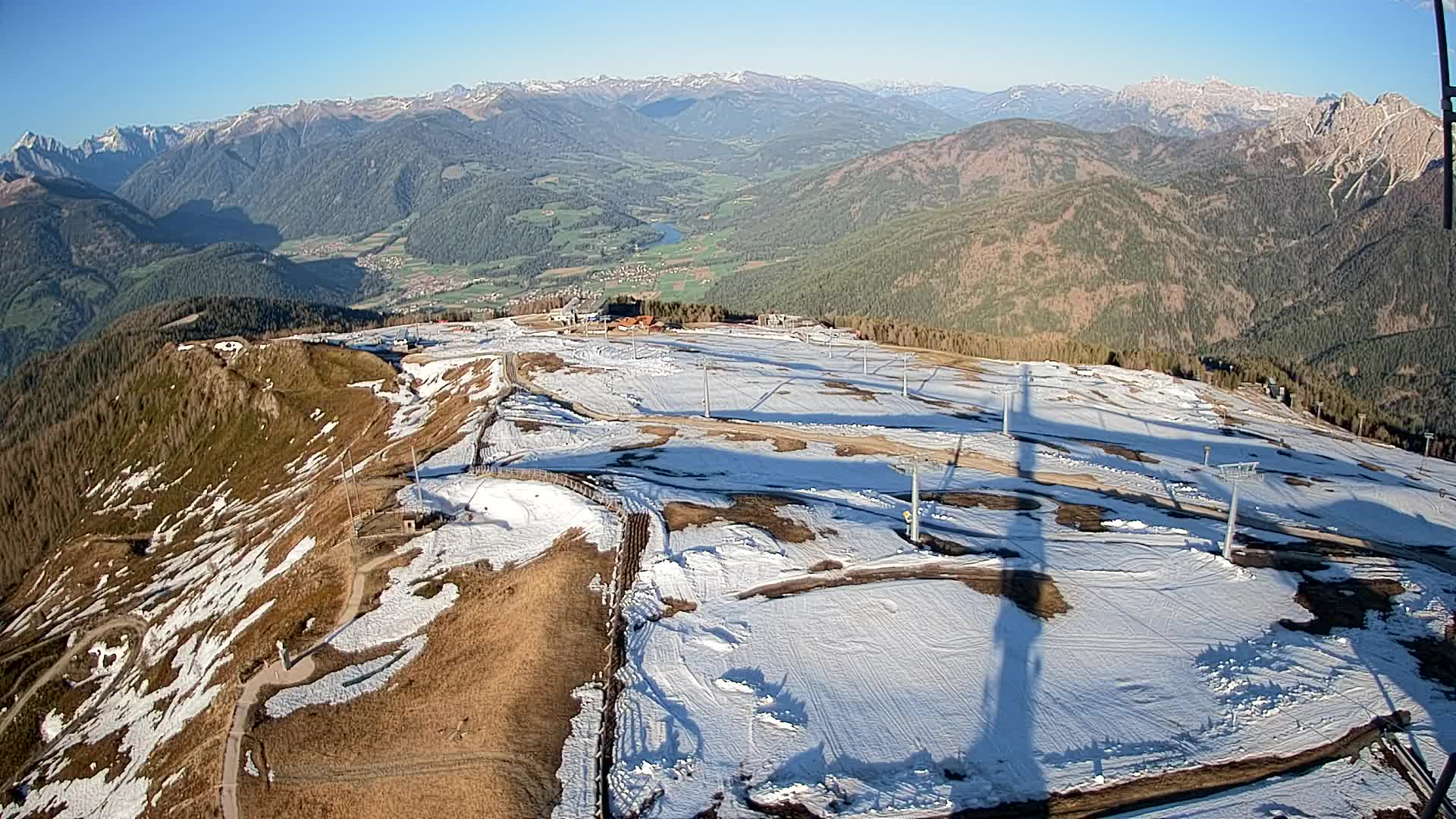 Kronplatz-Gipfel | Blick nach Olang – Valdaora
