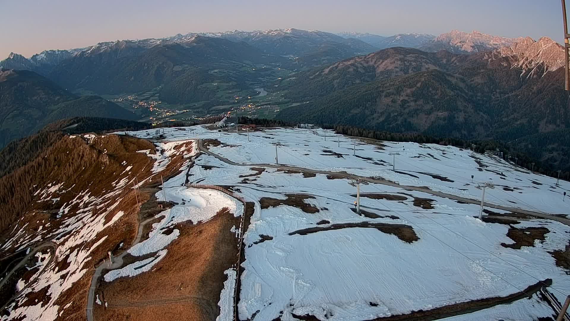 Kronplatz-Gipfel | Blick nach Olang – Valdaora