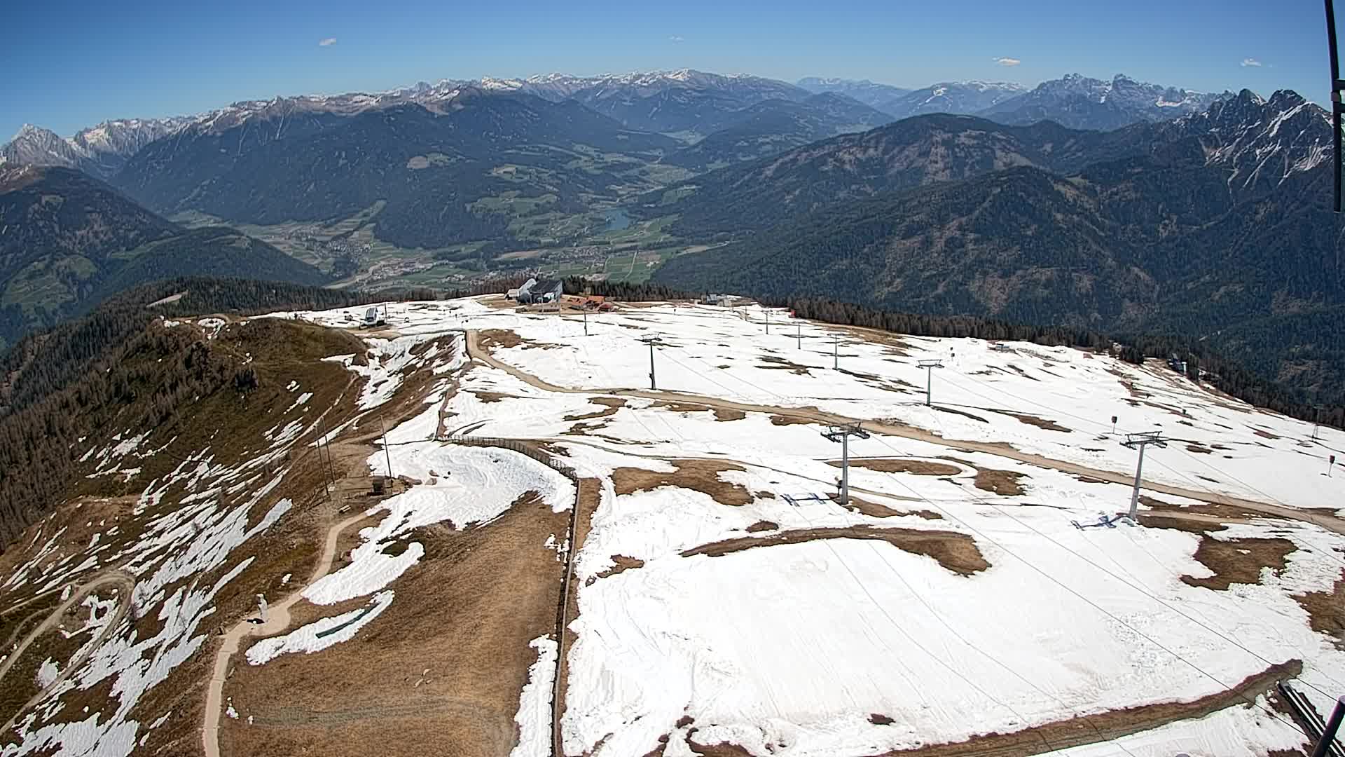 Kronplatz-Gipfel | Blick nach Olang – Valdaora
