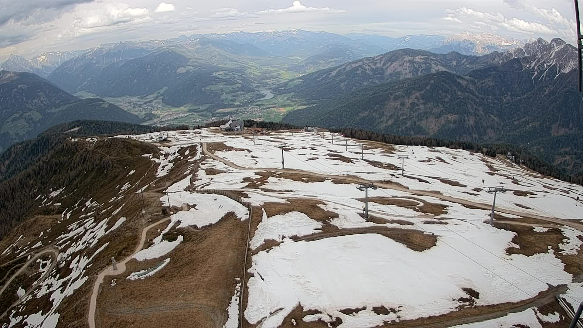 Kronplatz-Gipfel | Blick nach Olang – Valdaora