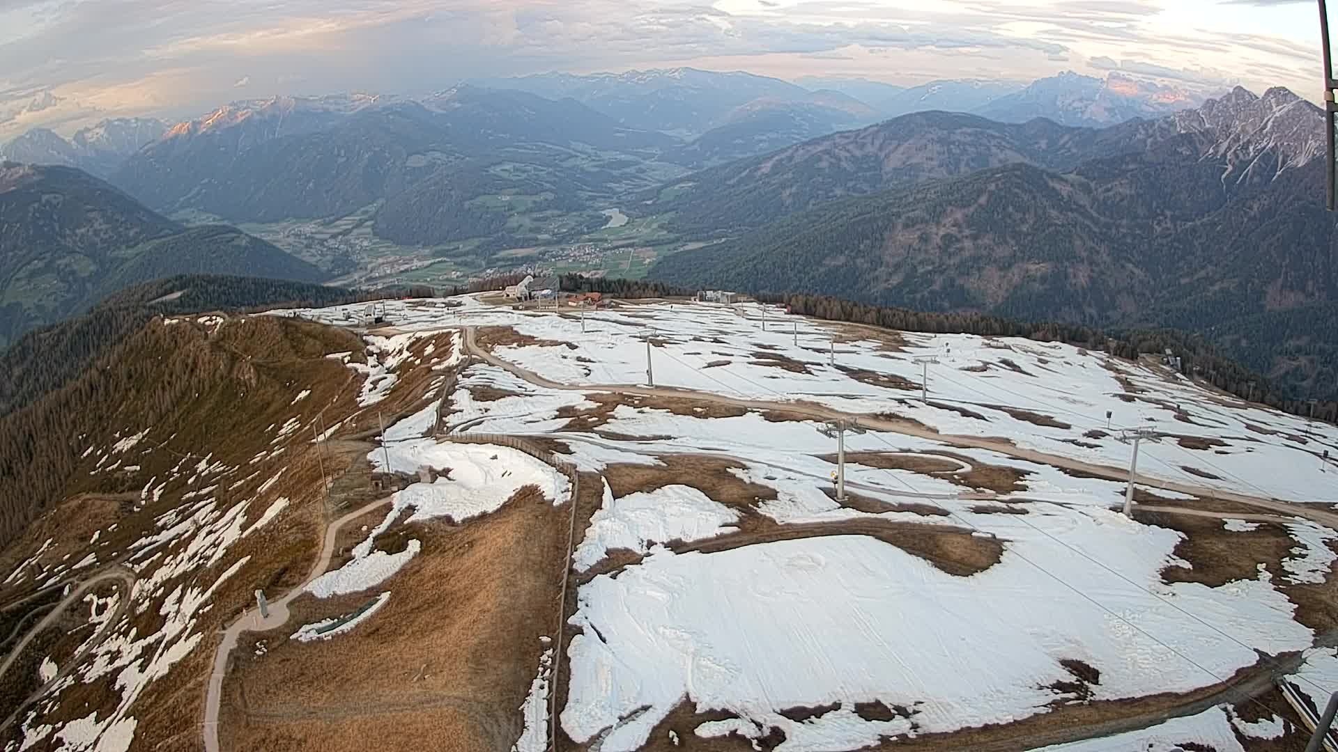 Kronplatz-Gipfel | Blick nach Olang – Valdaora