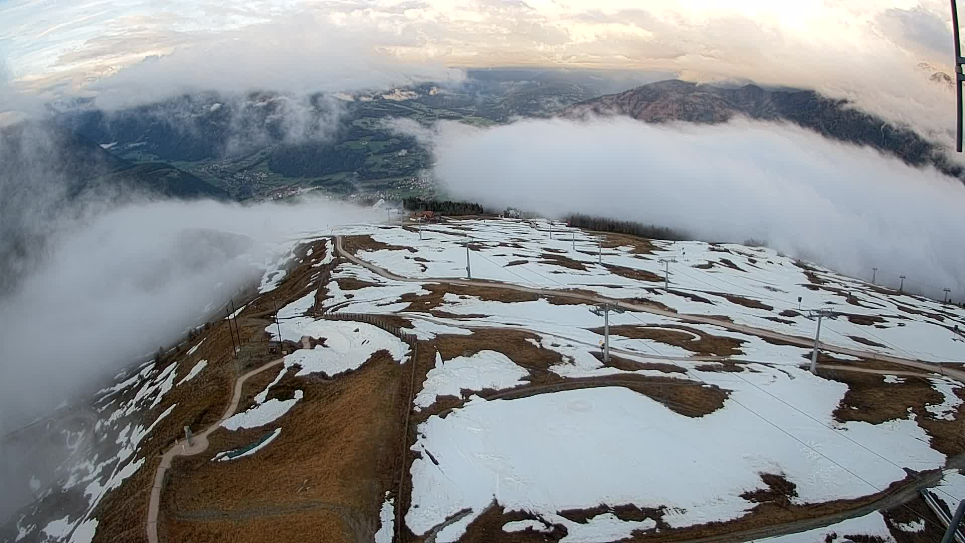 Kronplatz-Gipfel | Blick nach Olang – Valdaora