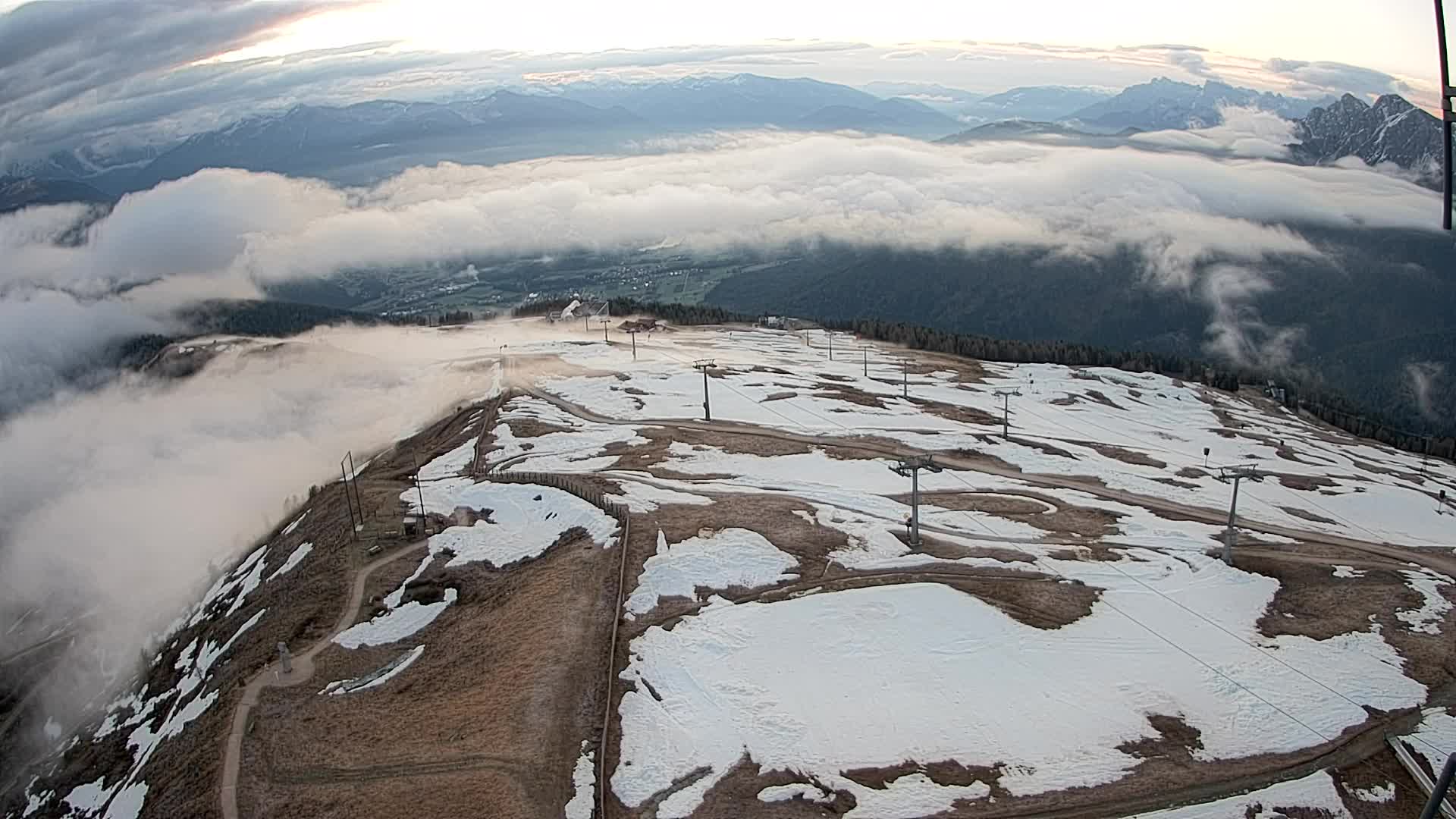Kronplatz-Gipfel | Blick nach Olang – Valdaora