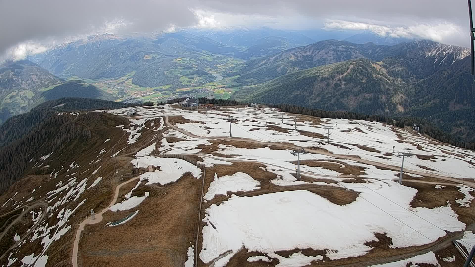Kronplatz-Gipfel | Blick nach Olang – Valdaora