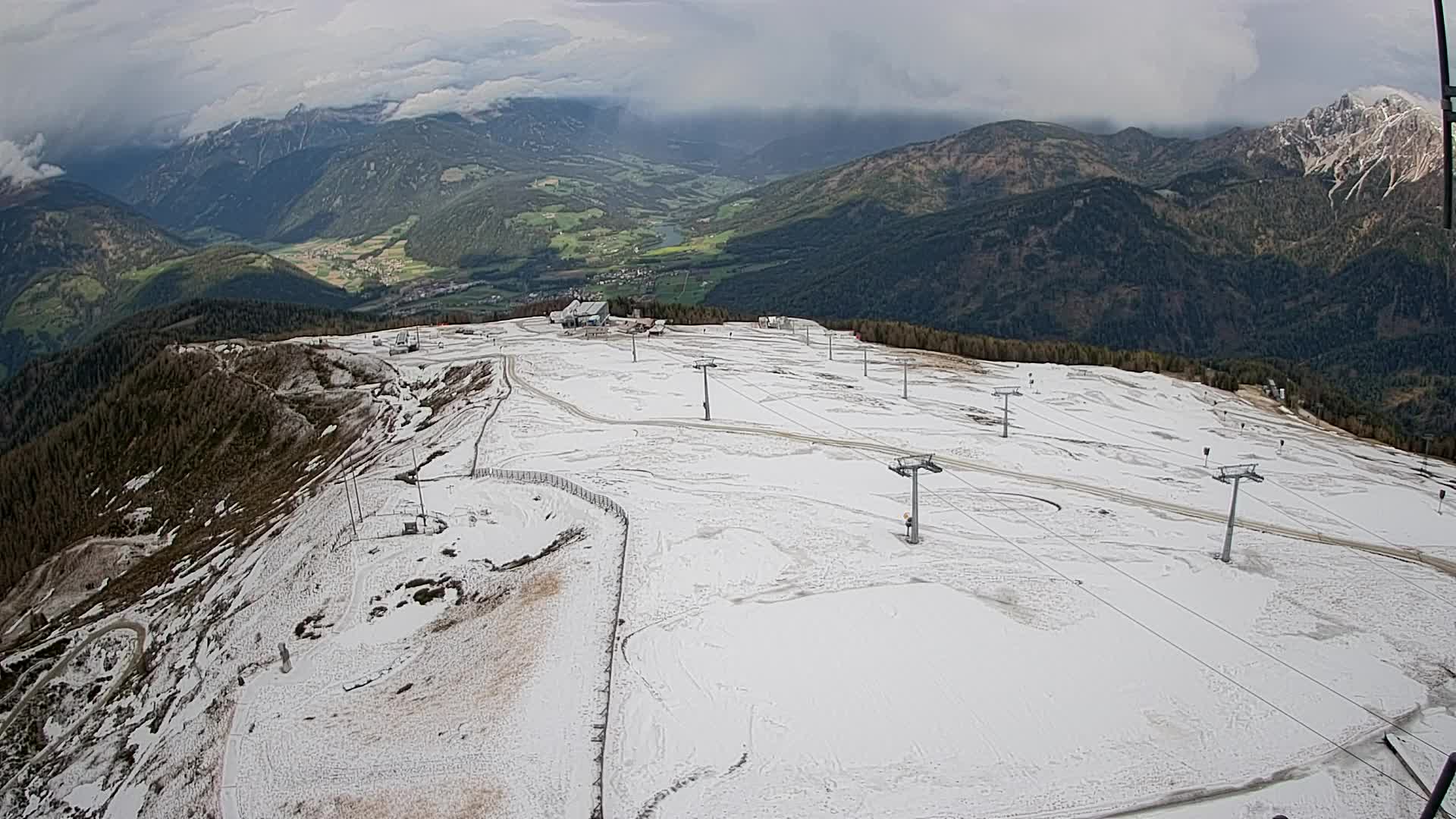 Kronplatz-Gipfel | Blick nach Olang – Valdaora