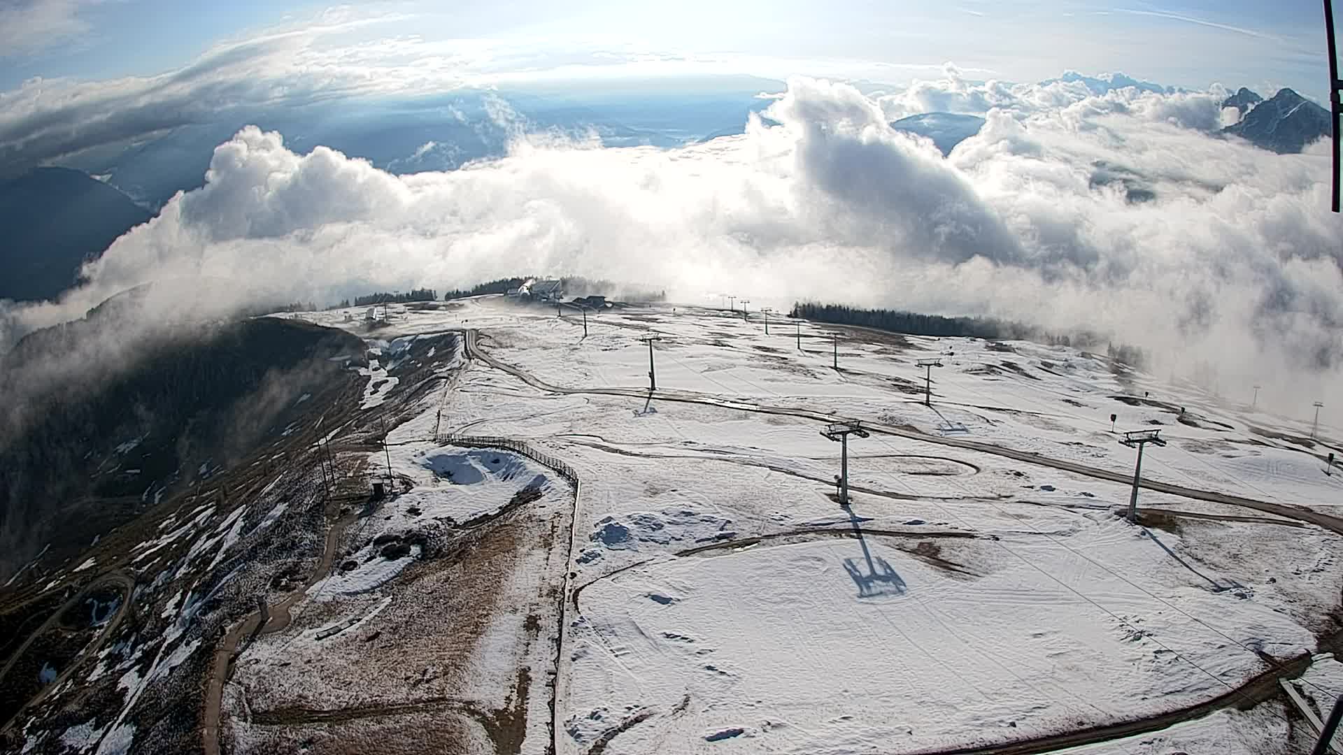 Kronplatz-Gipfel | Blick nach Olang – Valdaora