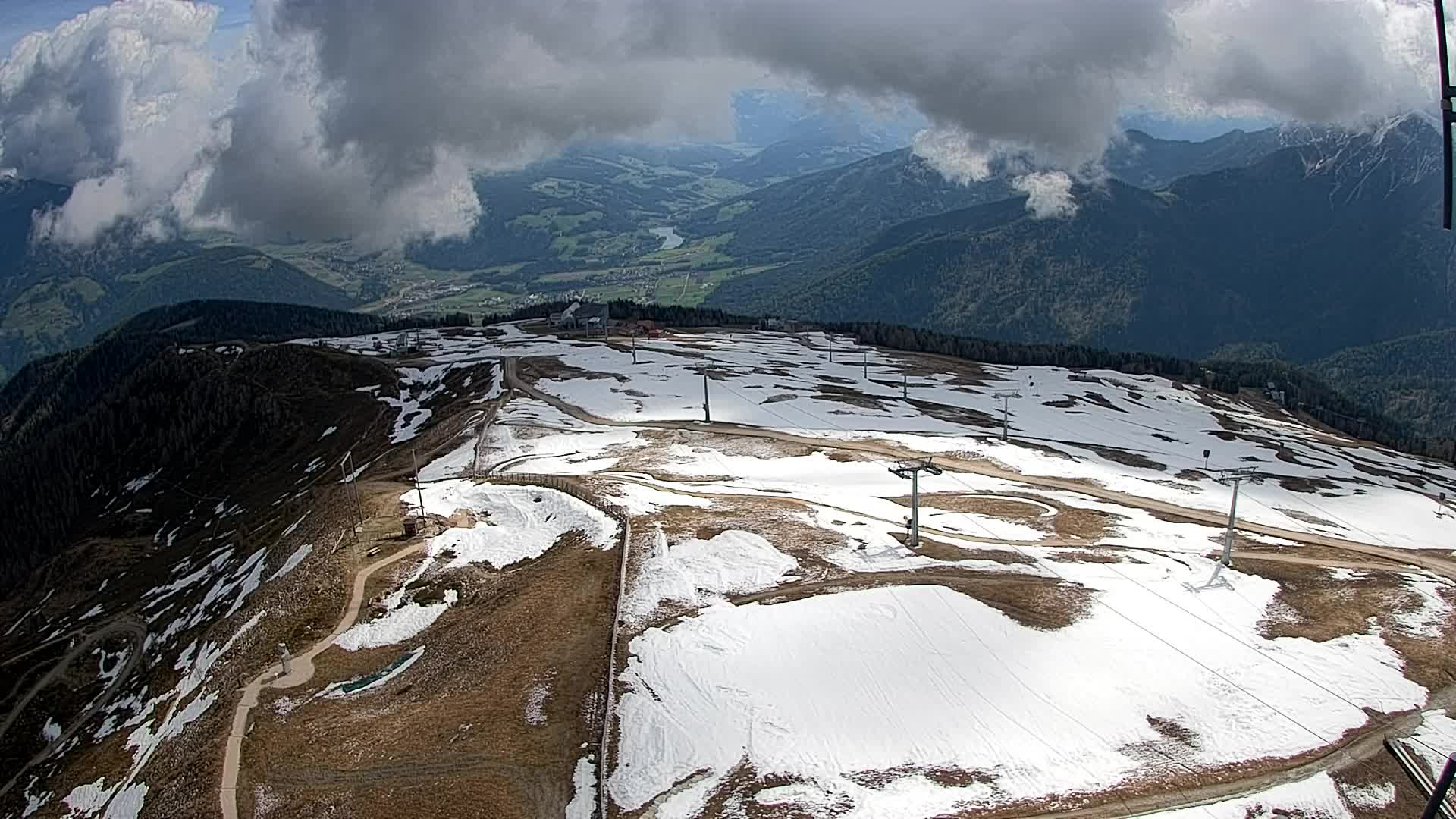 Kronplatz-Gipfel | Blick nach Olang – Valdaora