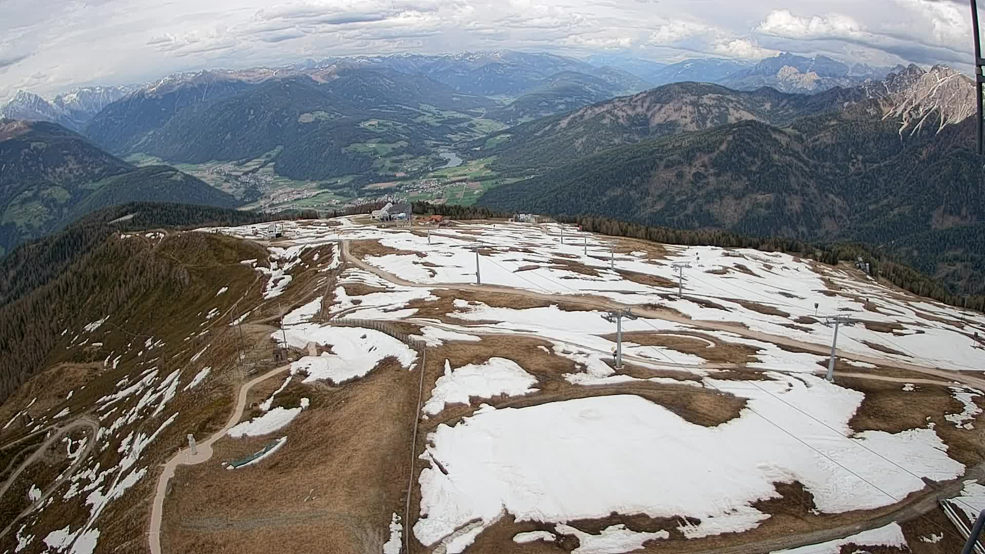 Kronplatz-Gipfel | Blick nach Olang – Valdaora