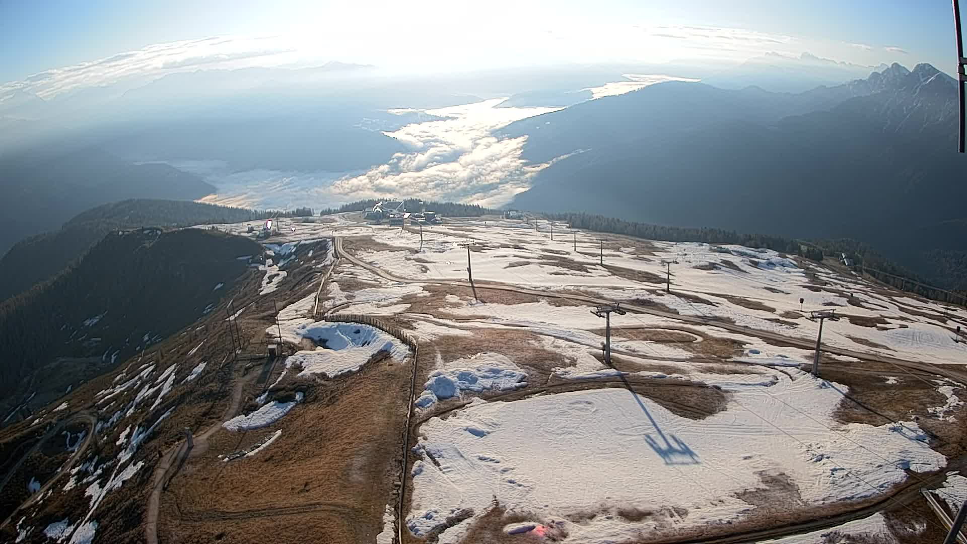 Kronplatz-Gipfel | Blick nach Olang – Valdaora