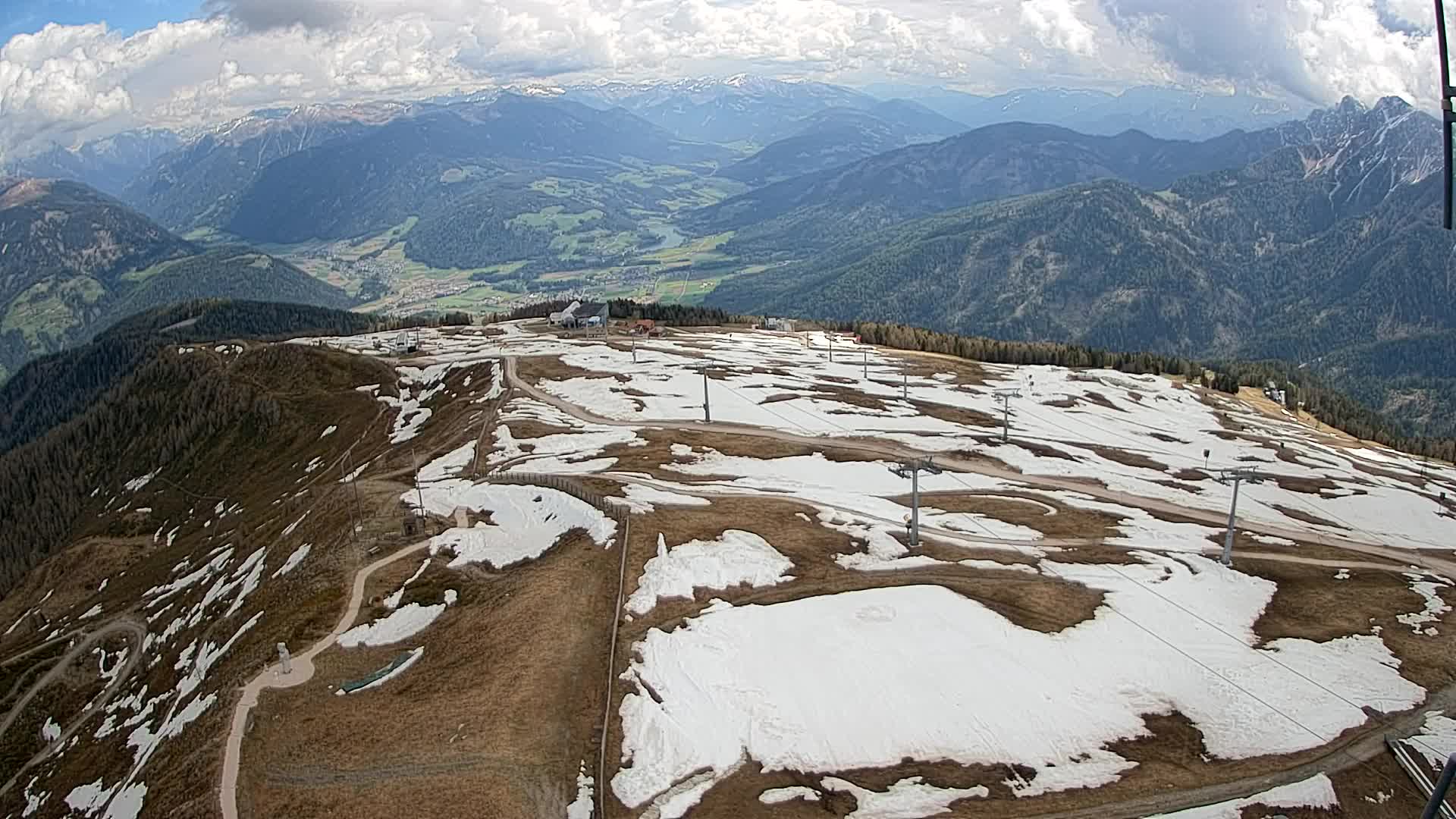 Kronplatz-Gipfel | Blick nach Olang – Valdaora
