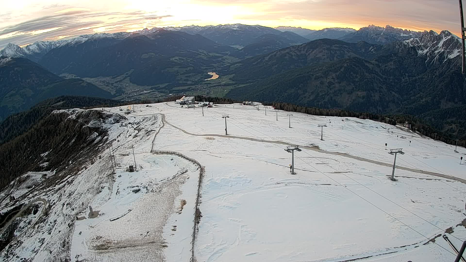 Kronplatz-Gipfel | Blick nach Olang – Valdaora