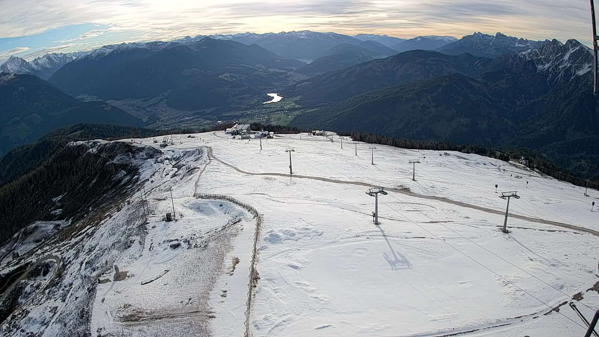 Kronplatz-Gipfel | Blick nach Olang – Valdaora