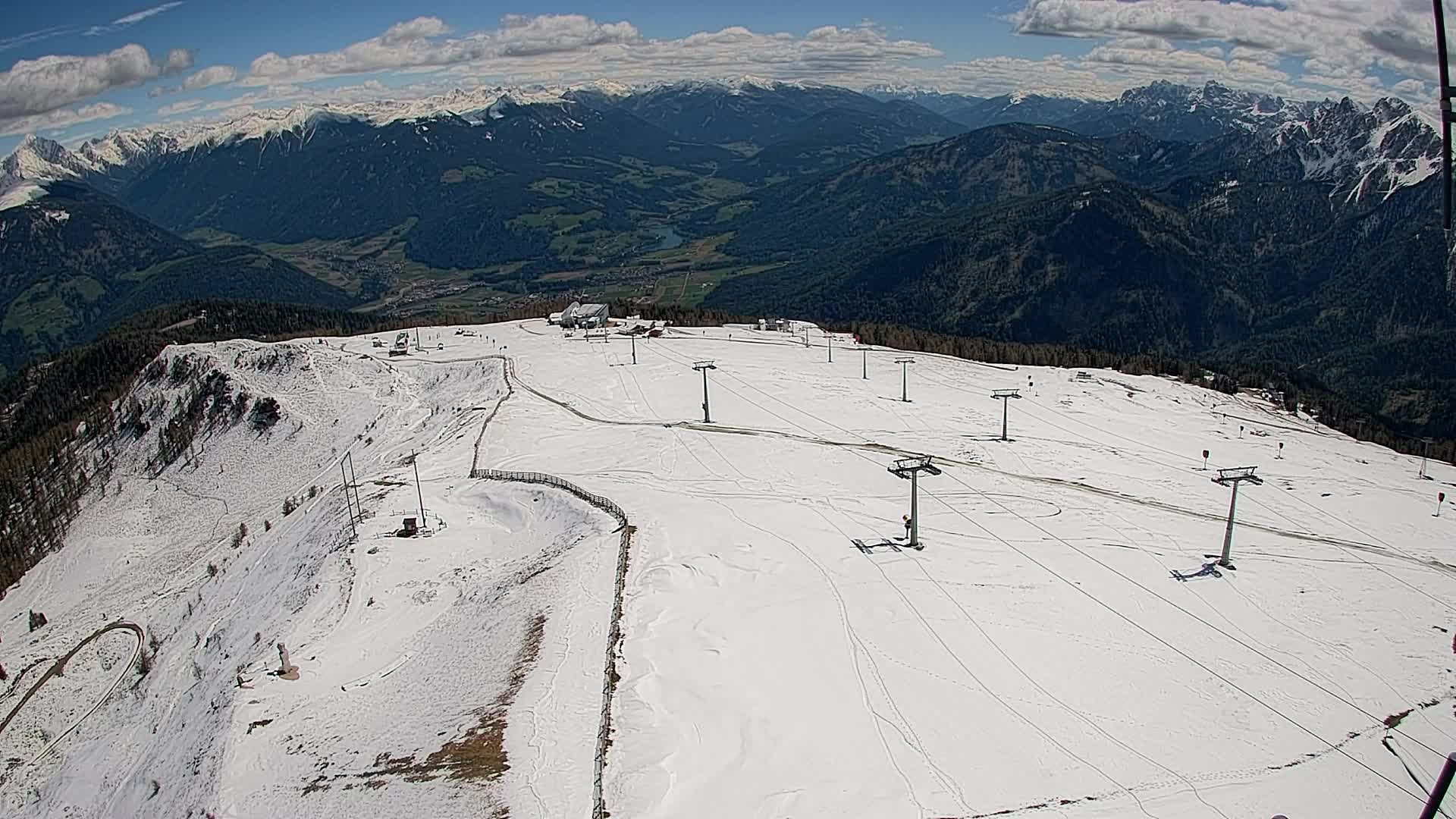 Kronplatz-Gipfel | Blick nach Olang – Valdaora