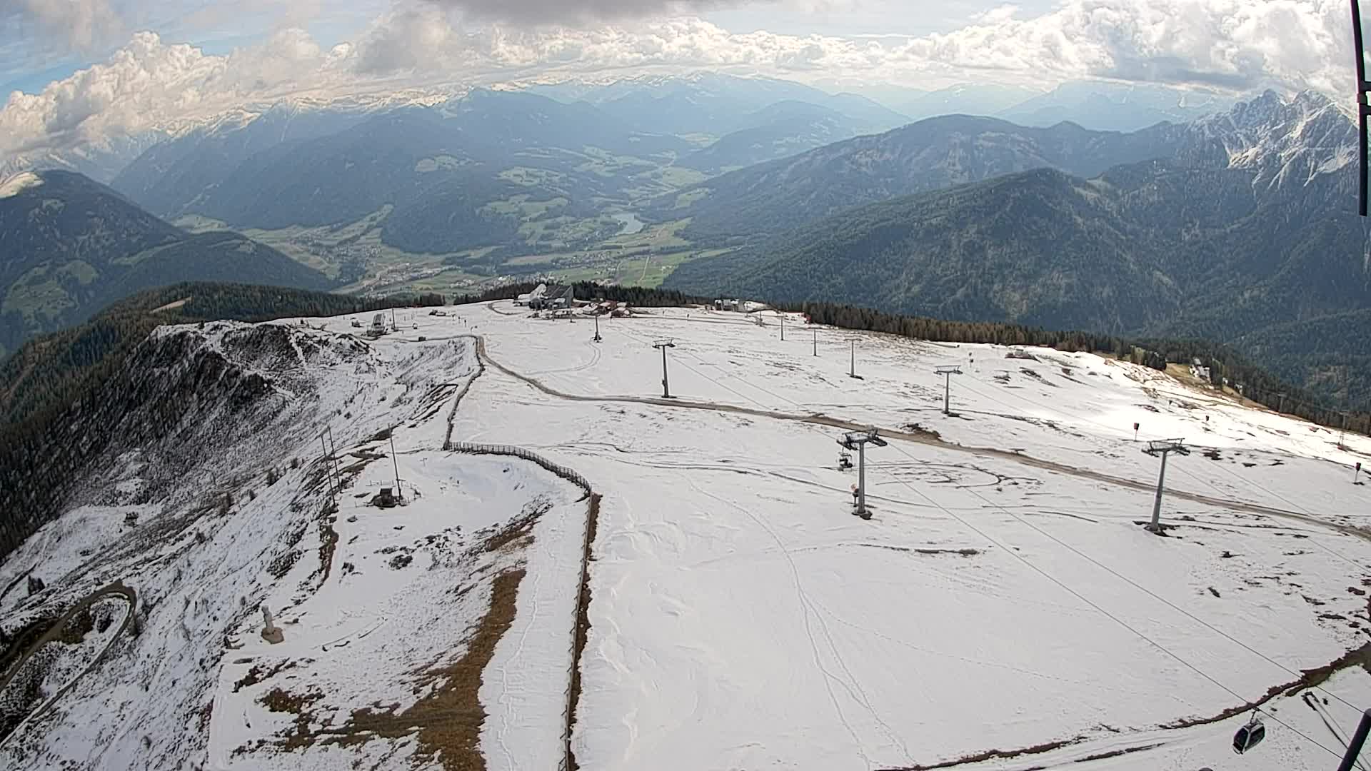 Kronplatz-Gipfel | Blick nach Olang – Valdaora