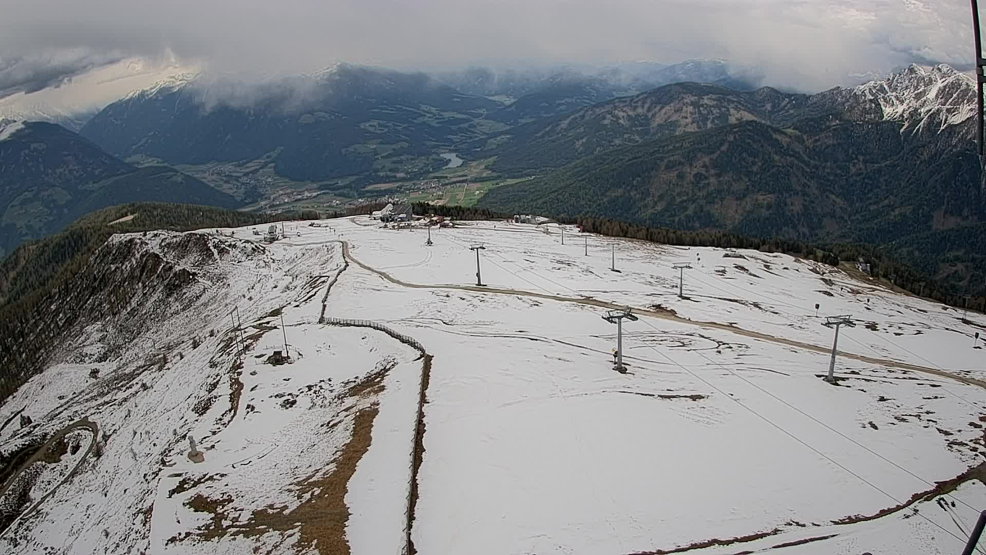 Kronplatz-Gipfel | Blick nach Olang – Valdaora