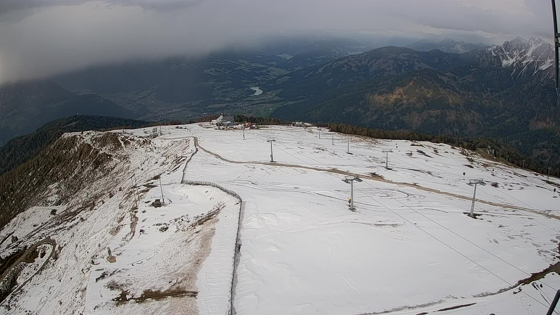 Kronplatz-Gipfel | Blick nach Olang – Valdaora