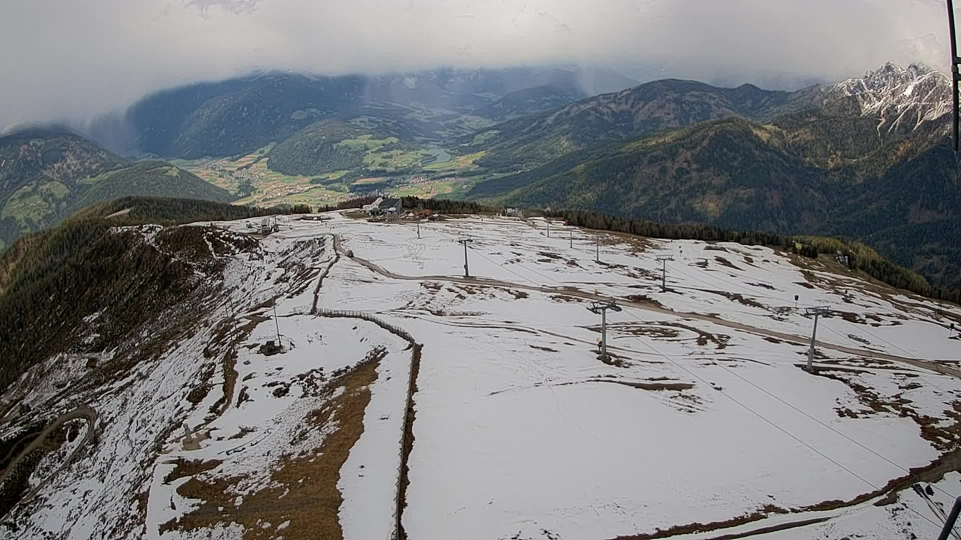 Kronplatz-Gipfel | Blick nach Olang – Valdaora