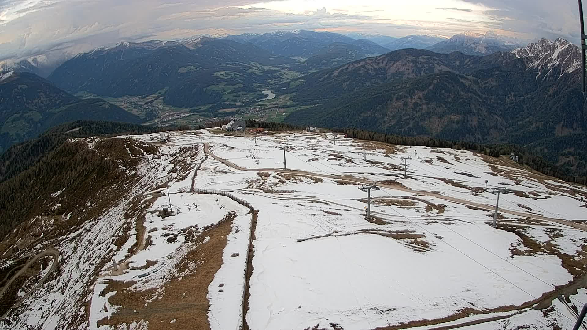 Kronplatz-Gipfel | Blick nach Olang – Valdaora