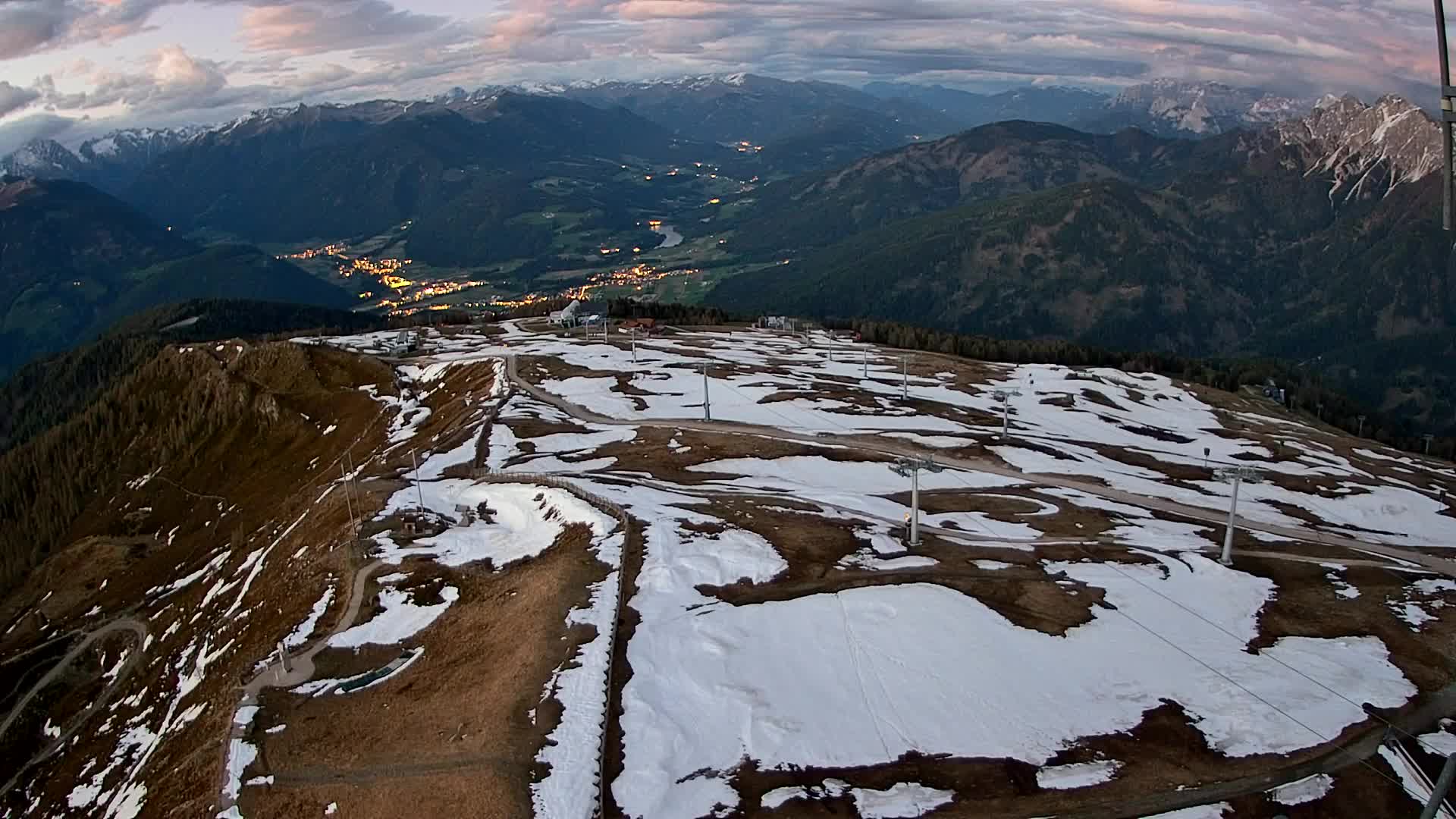 Kronplatz-Gipfel | Blick nach Olang – Valdaora