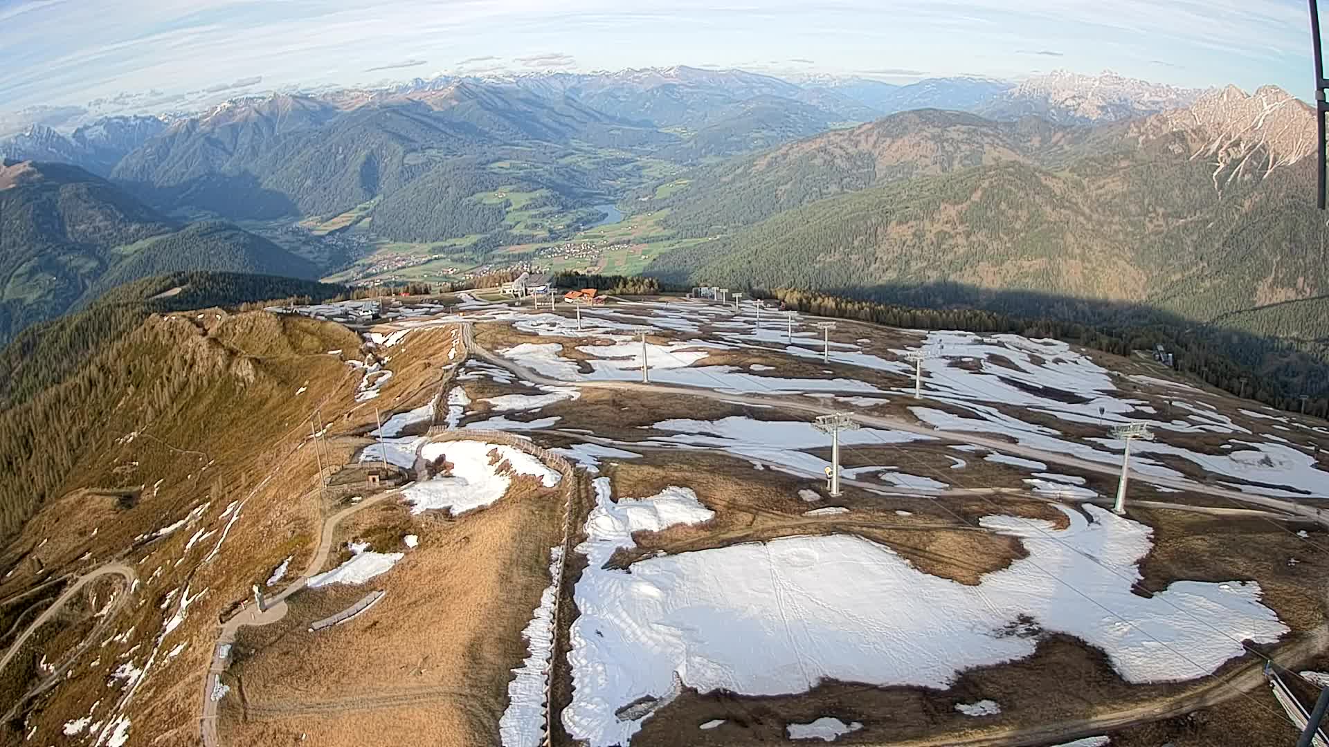 Kronplatz-Gipfel | Blick nach Olang – Valdaora