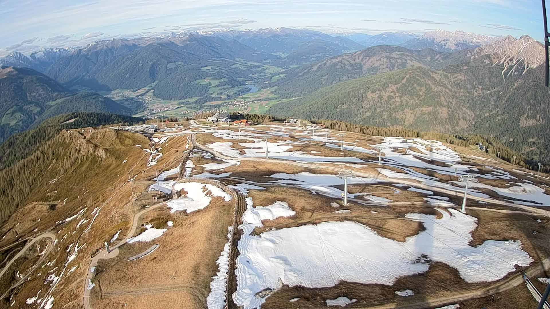 Kronplatz-Gipfel | Blick nach Olang – Valdaora