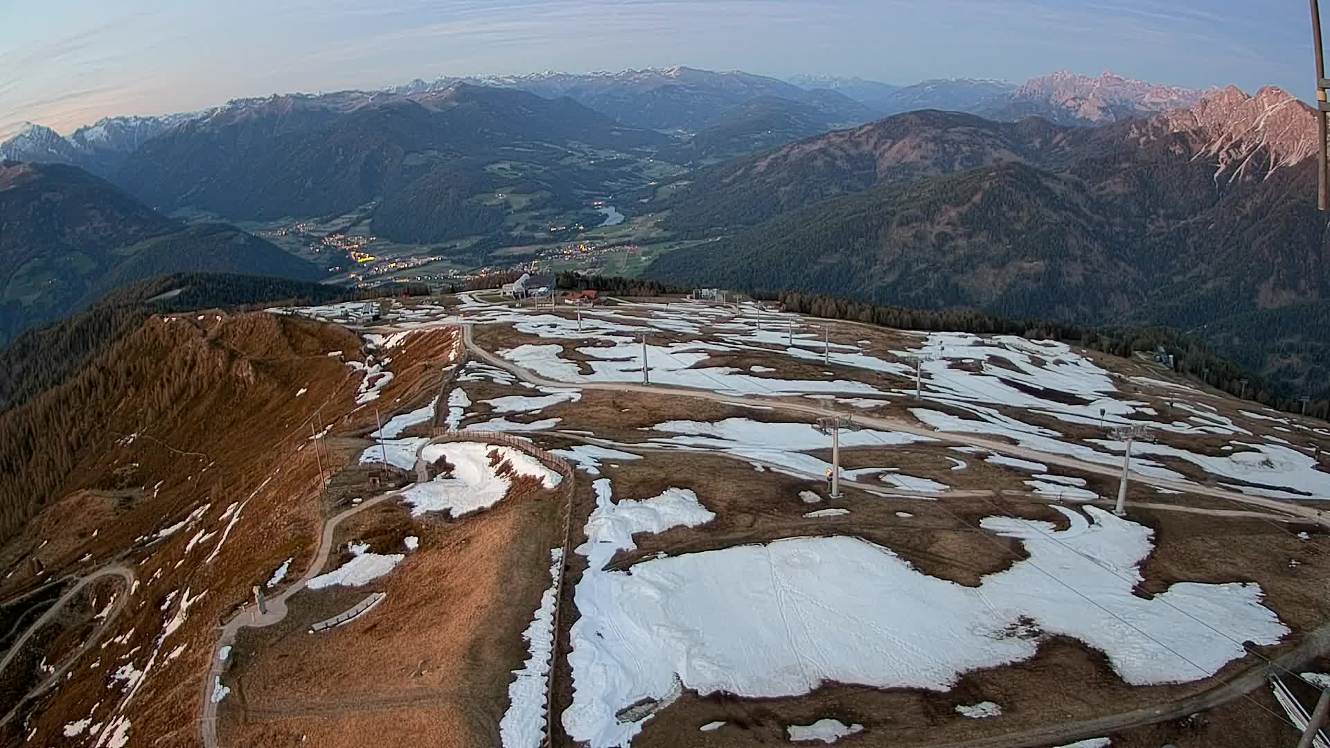 Kronplatz-Gipfel | Blick nach Olang – Valdaora