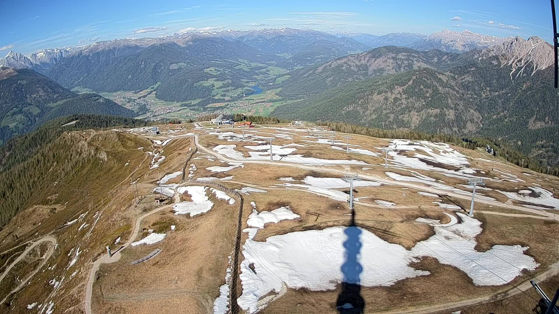 Kronplatz-Gipfel | Blick nach Olang – Valdaora