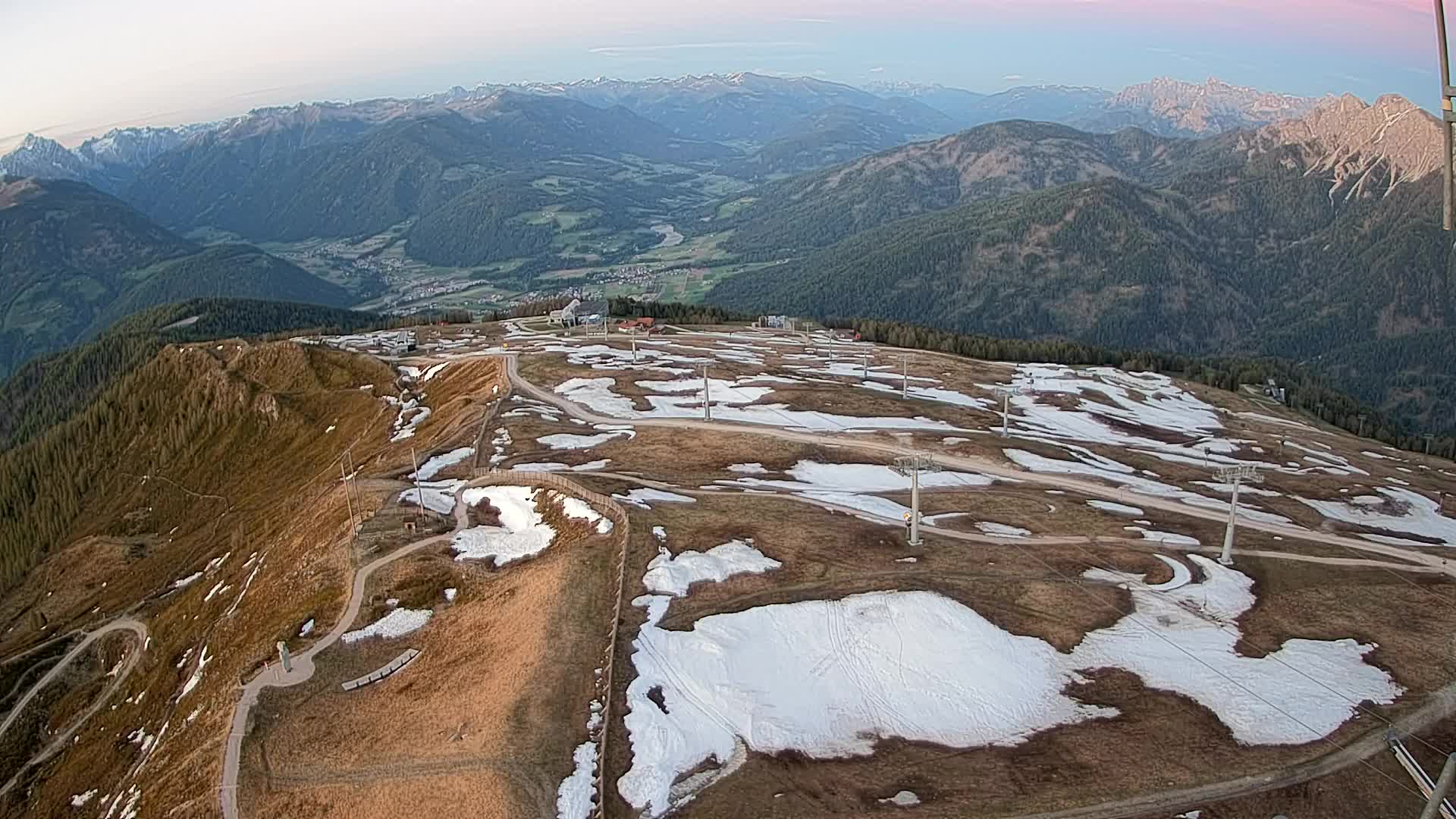 Kronplatz-Gipfel | Blick nach Olang – Valdaora