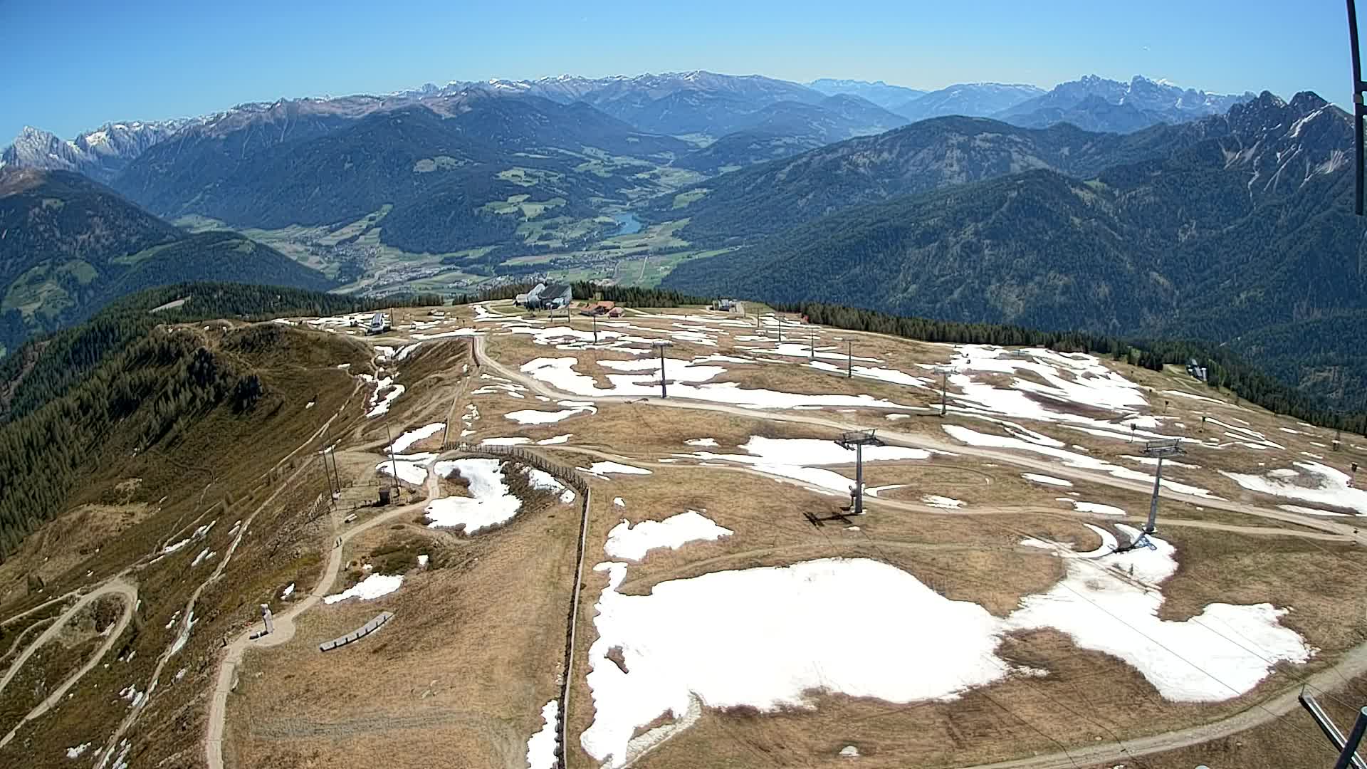 Kronplatz-Gipfel | Blick nach Olang – Valdaora