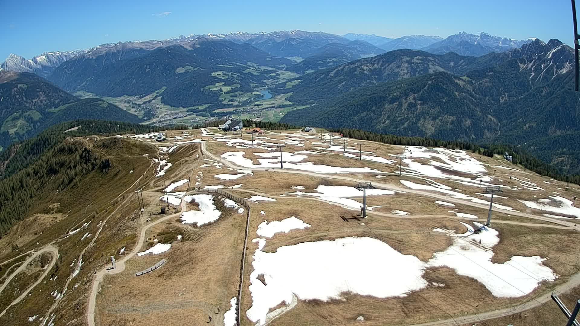 Kronplatz-Gipfel | Blick nach Olang – Valdaora