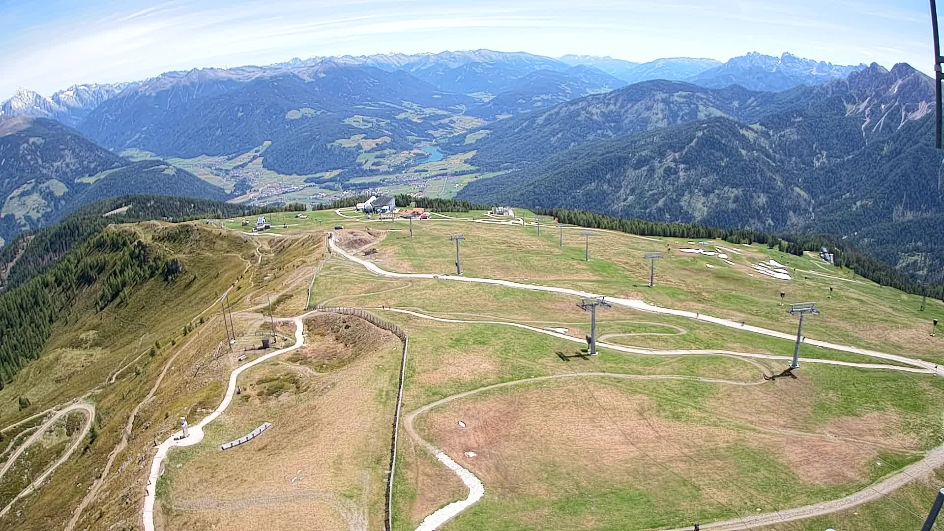 Kronplatz-Gipfel | Blick nach Olang – Valdaora