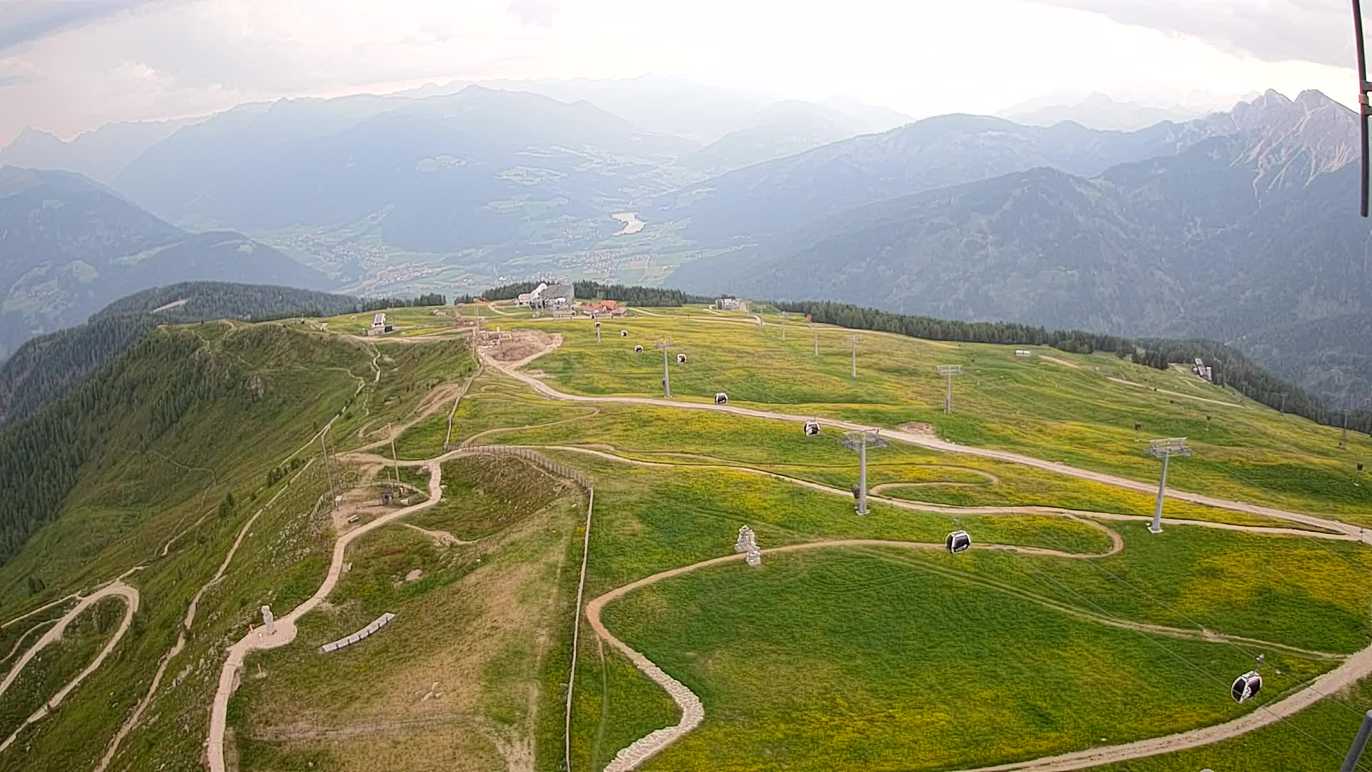 Kronplatz-Gipfel | Blick nach Olang – Valdaora