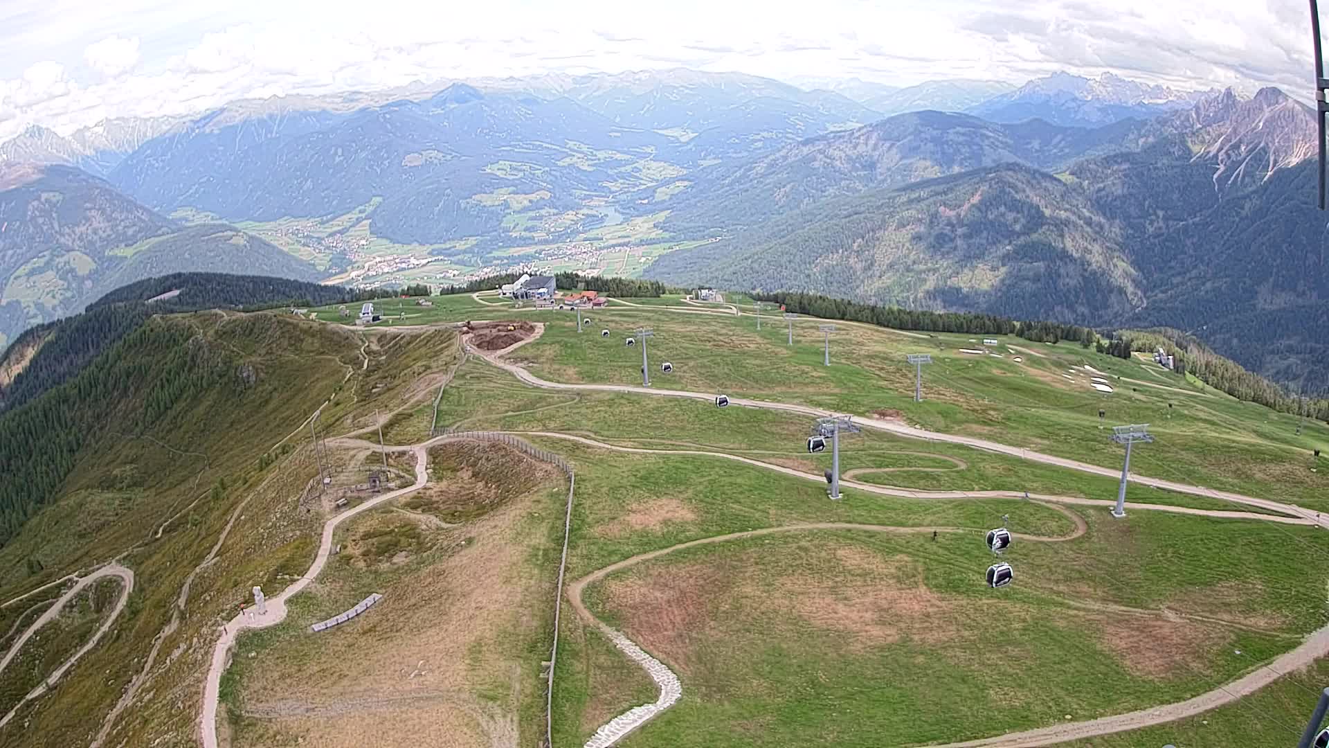 Kronplatz-Gipfel | Blick nach Olang – Valdaora