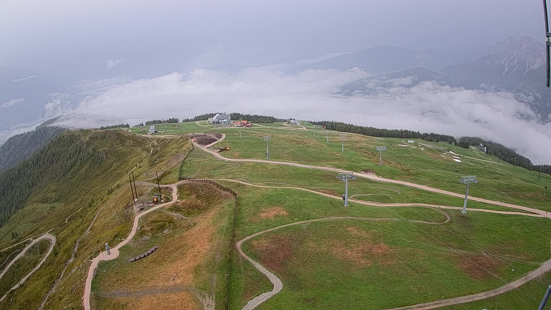 Kronplatz-Gipfel | Blick nach Olang – Valdaora