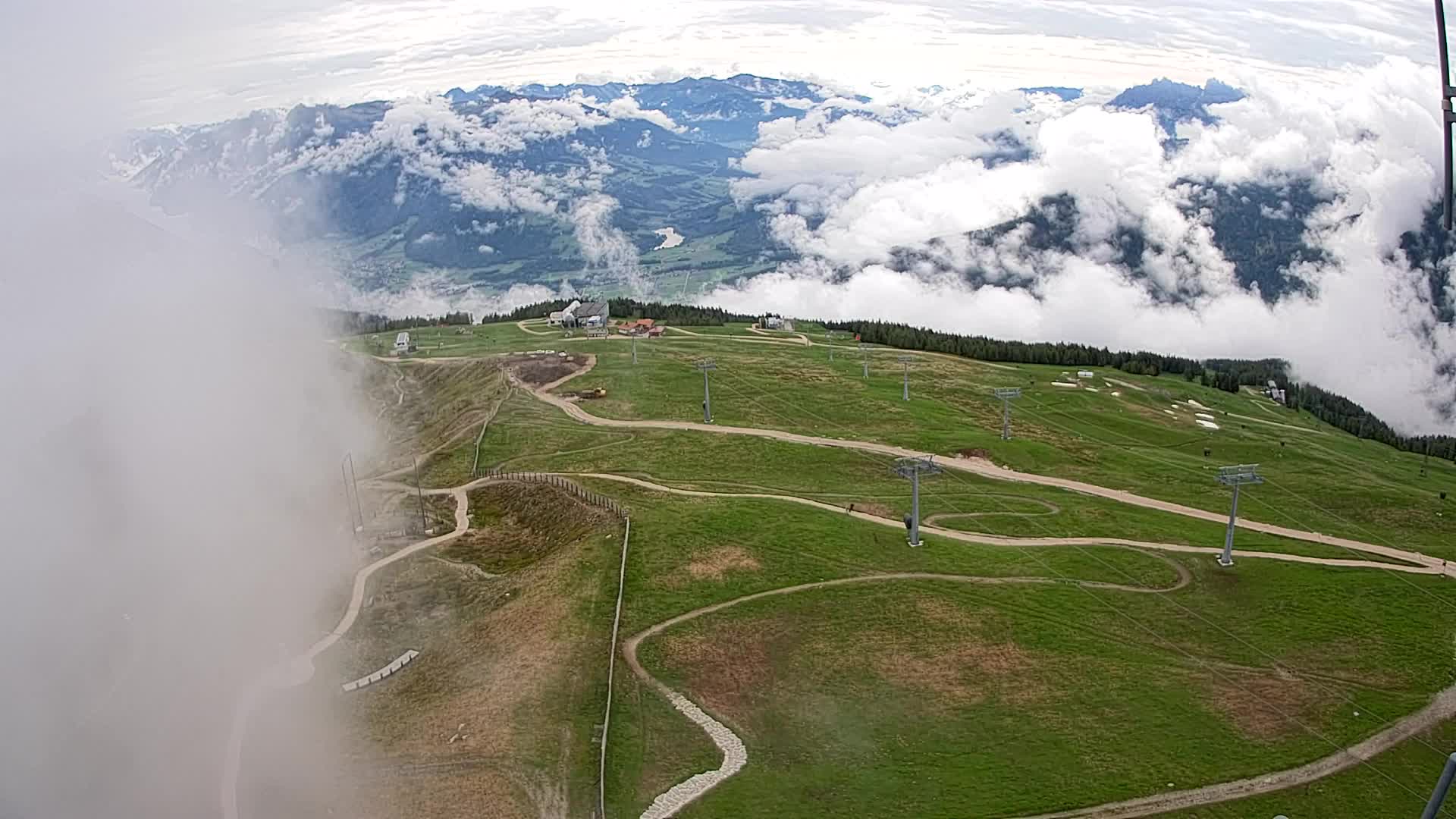 Kronplatz-Gipfel | Blick nach Olang – Valdaora