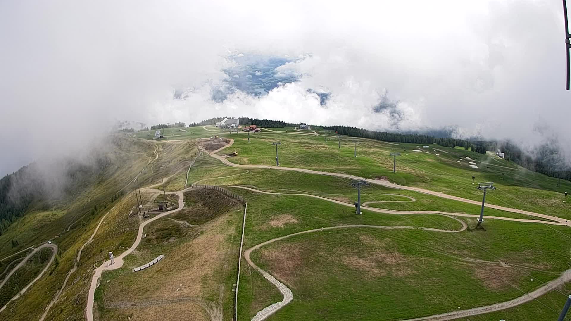 Kronplatz-Gipfel | Blick nach Olang – Valdaora