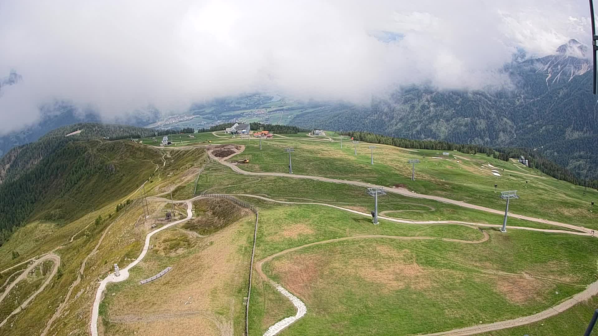 Kronplatz-Gipfel | Blick nach Olang – Valdaora