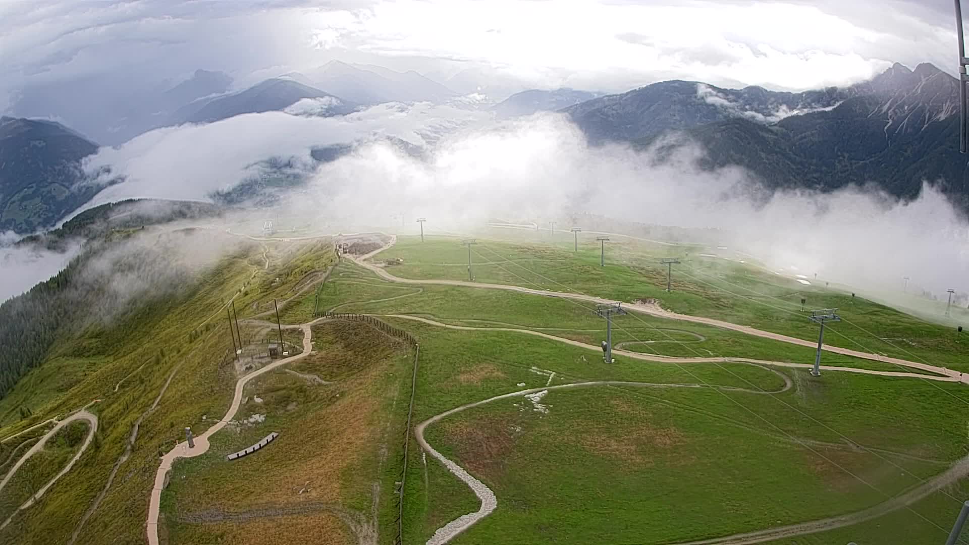 Kronplatz-Gipfel | Blick nach Olang – Valdaora