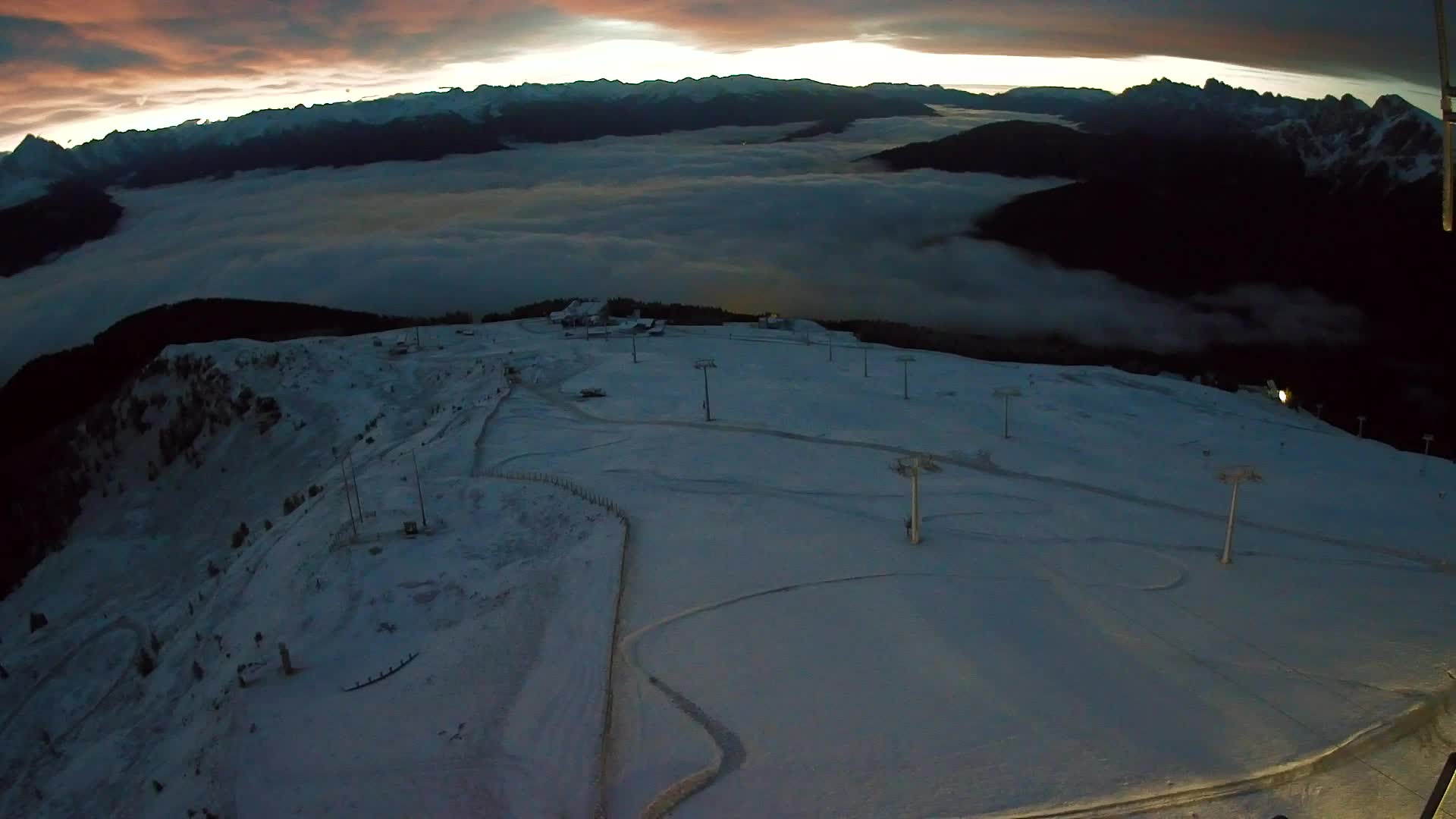 Kronplatz-Gipfel | Blick nach Olang – Valdaora