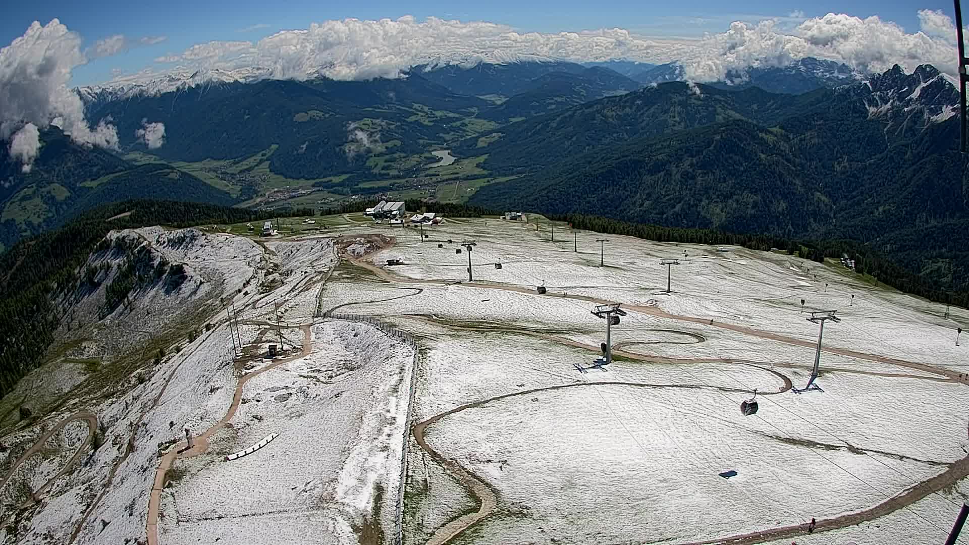 Kronplatz-Gipfel | Blick nach Olang – Valdaora