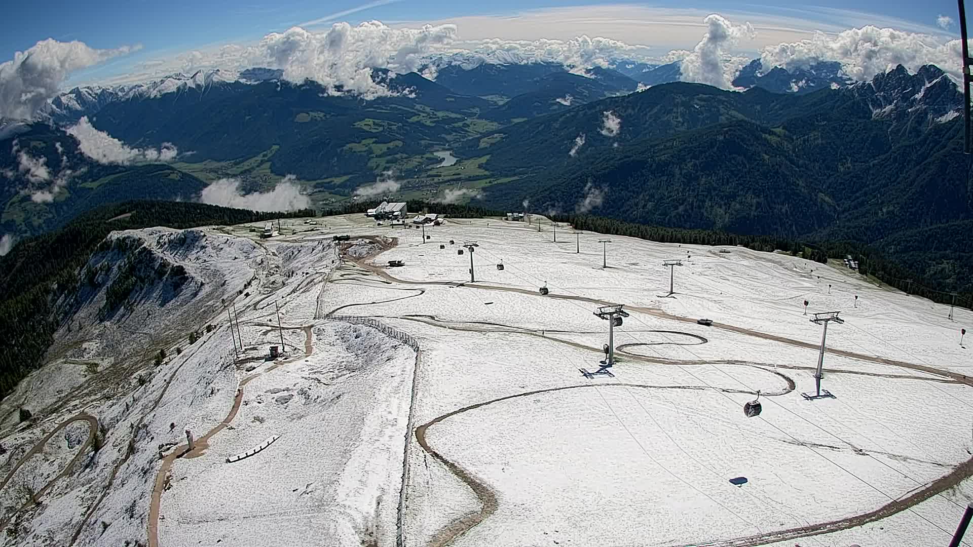 Kronplatz-Gipfel | Blick nach Olang – Valdaora
