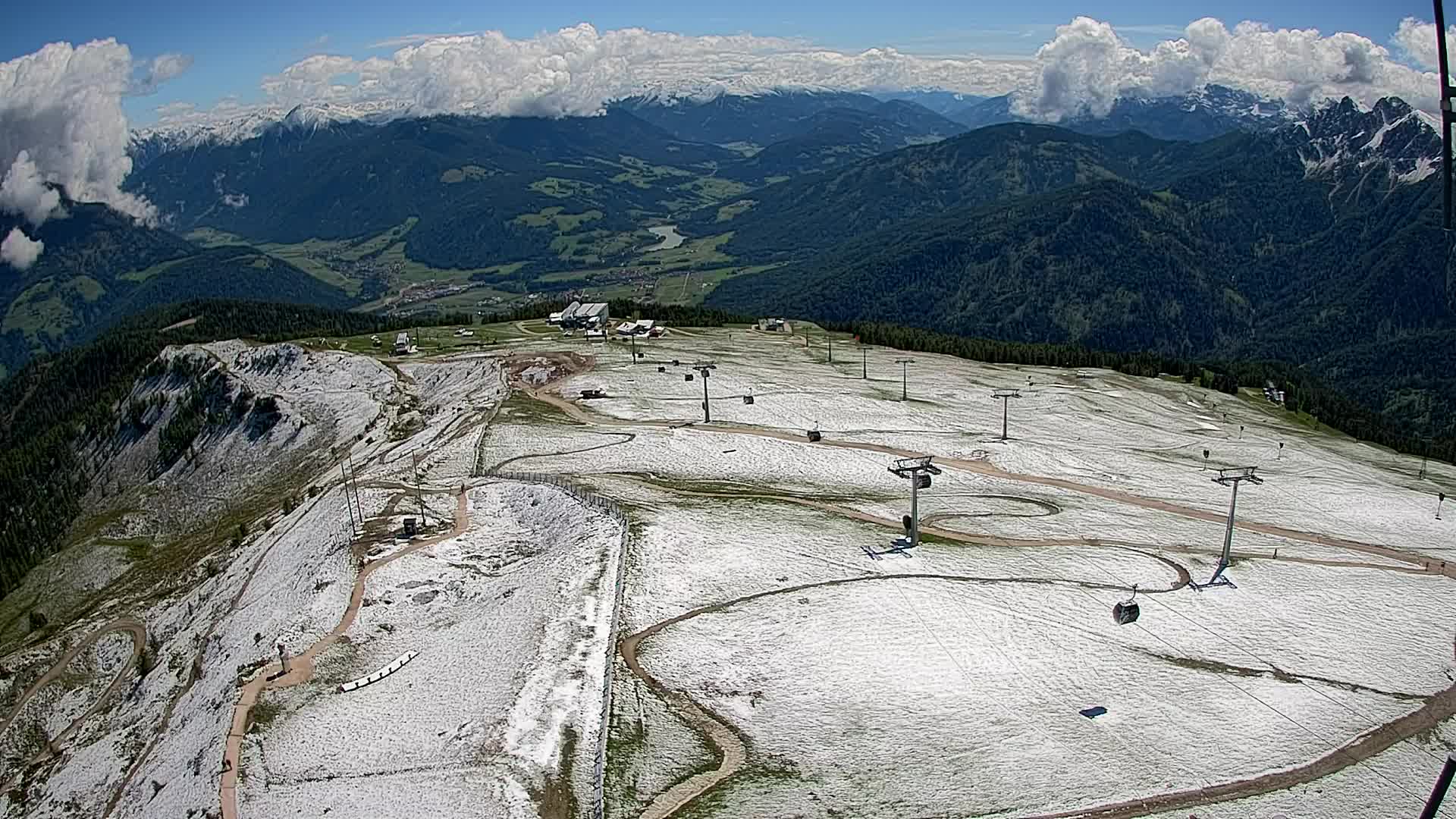 Kronplatz-Gipfel | Blick nach Olang – Valdaora