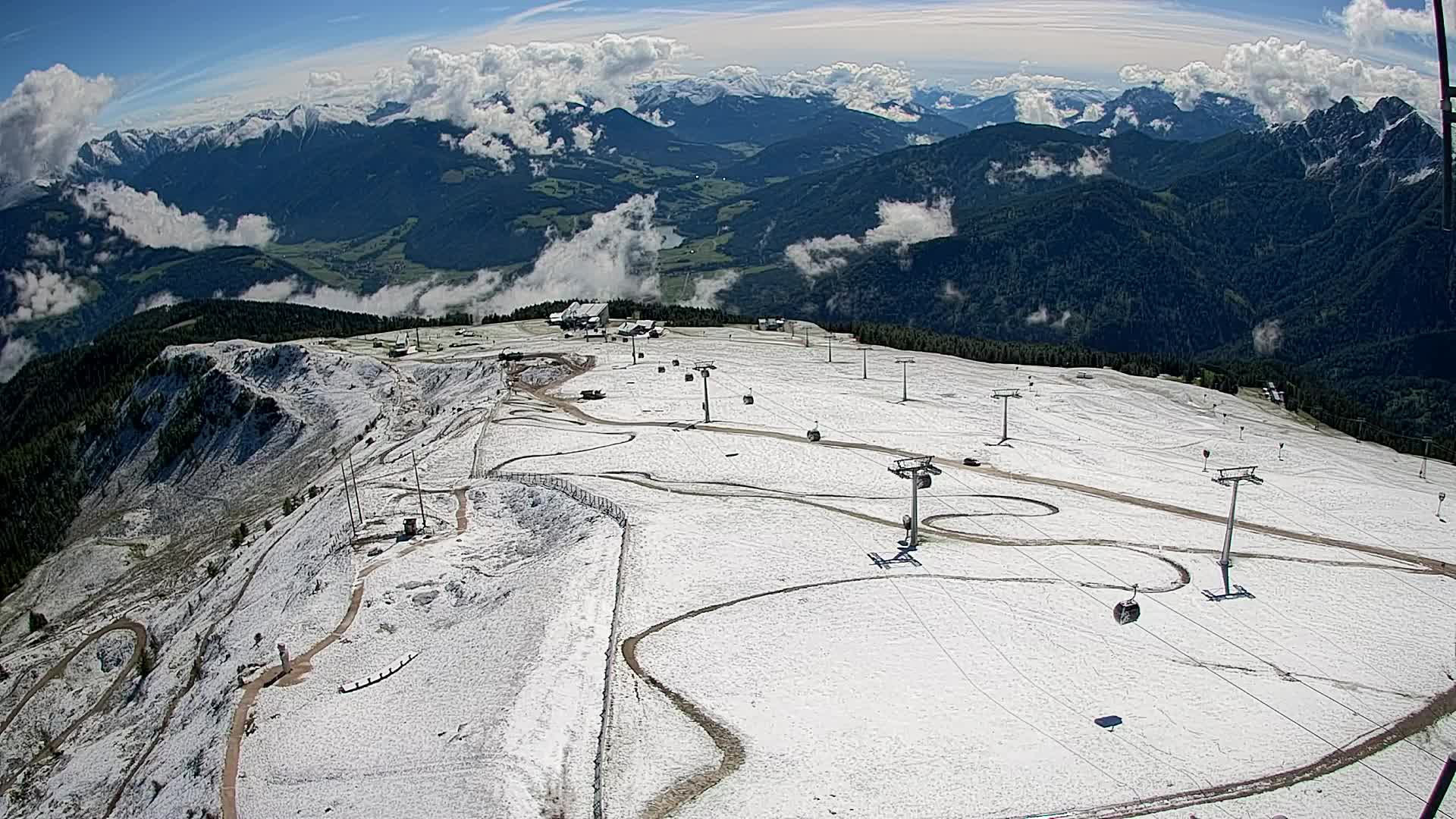 Kronplatz-Gipfel | Blick nach Olang – Valdaora