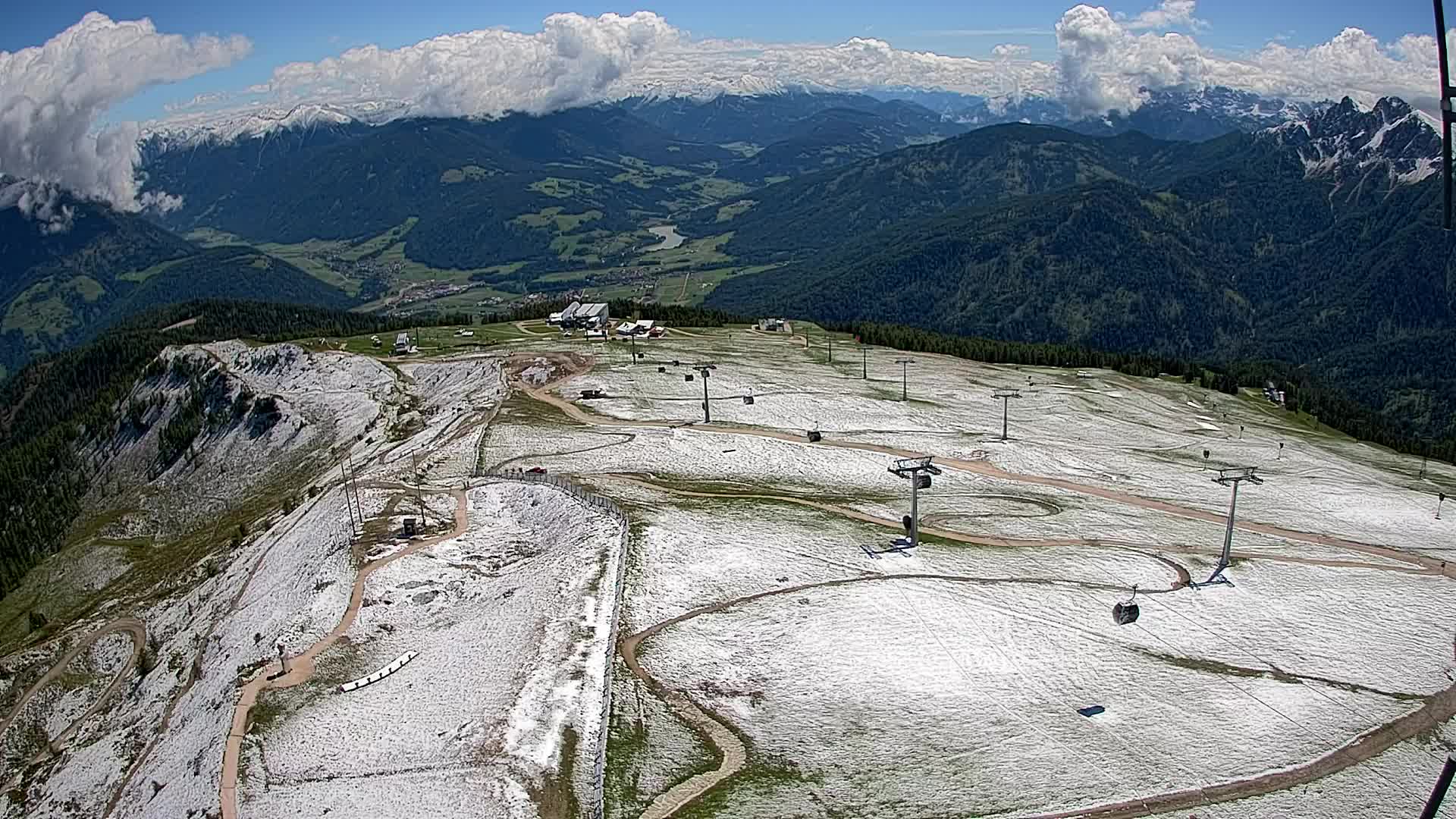 Kronplatz-Gipfel | Blick nach Olang – Valdaora