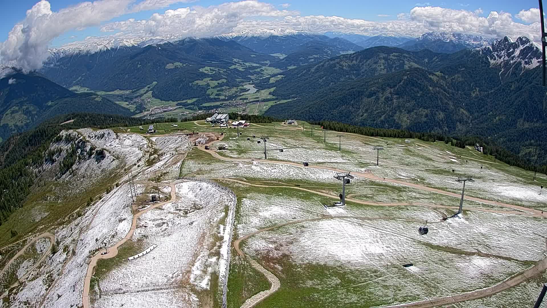 Kronplatz-Gipfel | Blick nach Olang – Valdaora