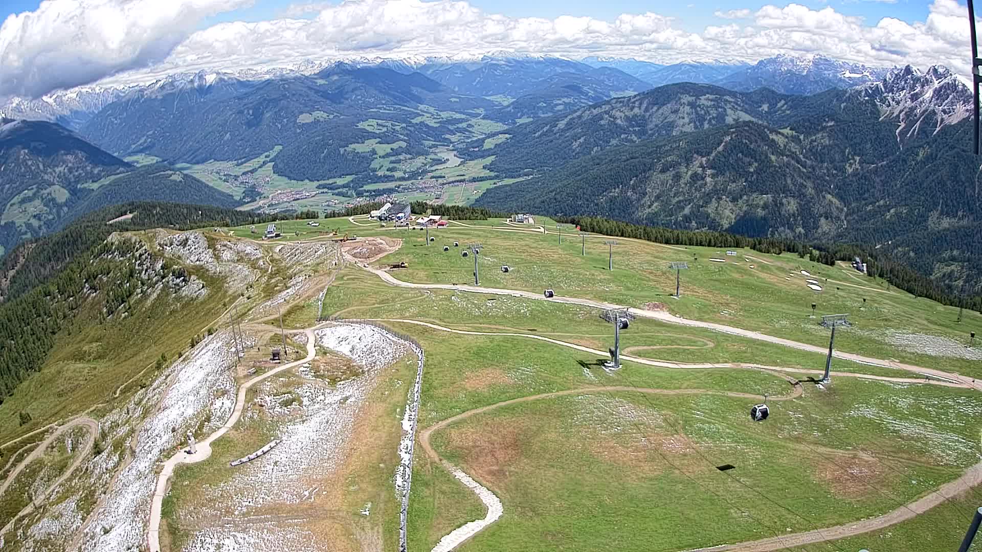 Kronplatz-Gipfel | Blick nach Olang – Valdaora